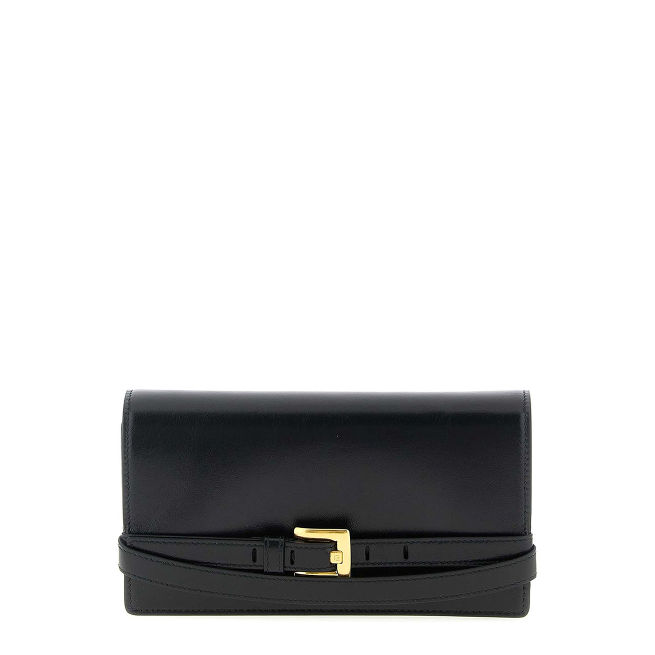 Crinkled Leather Wallet with Shuffle Chain - Image 1