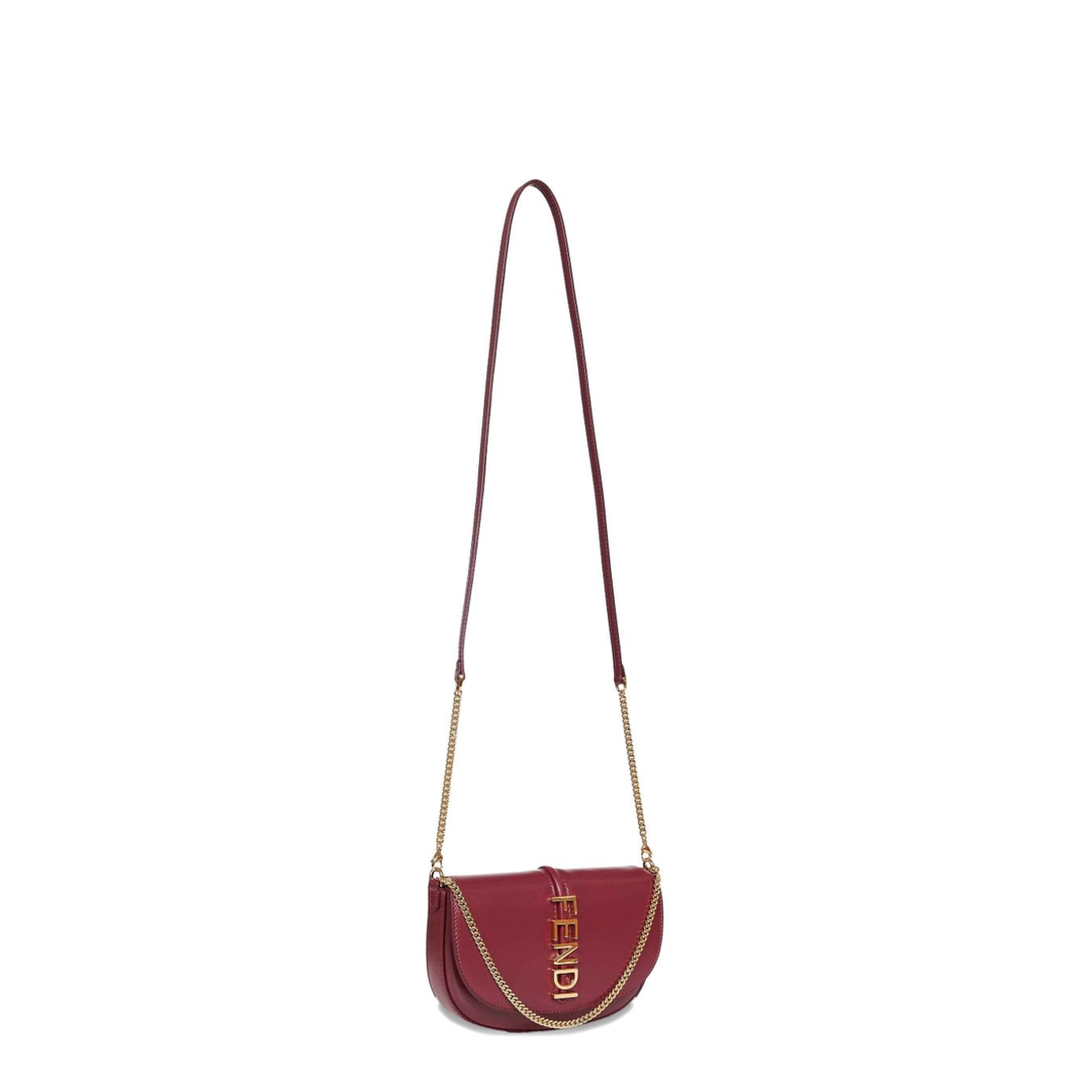 Wallet on Chain Leather Red - Image 3