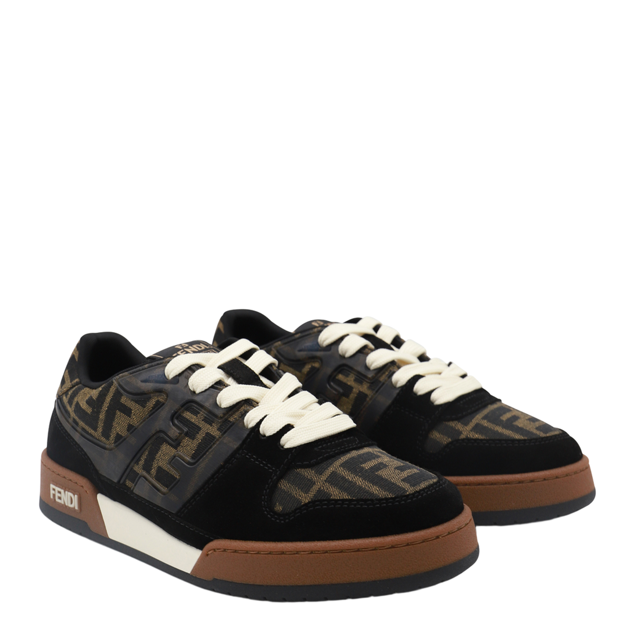 Match Sneaker in Black/Tabacco FF Jacquard - Image 3