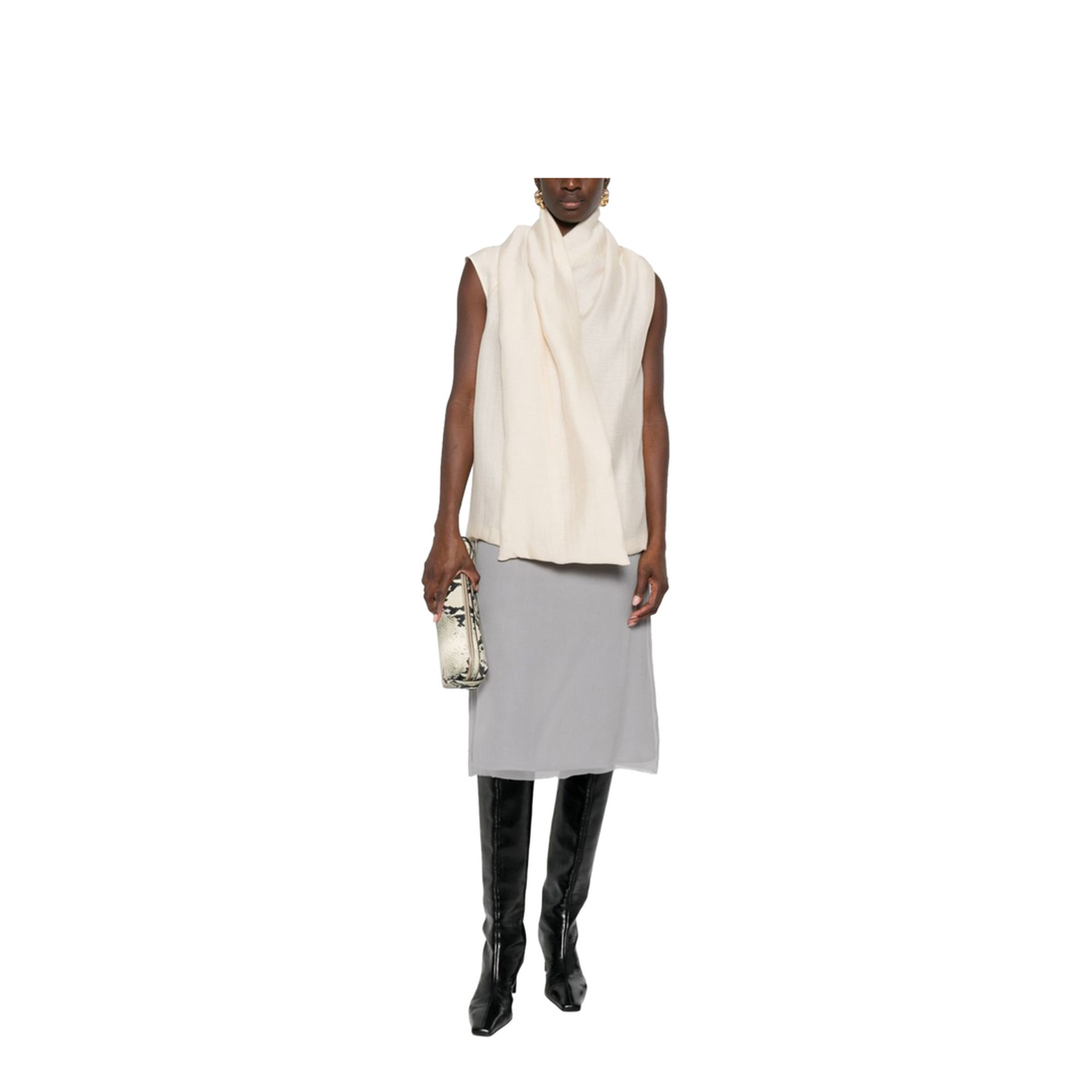 Blouse with Scarf - Image 2