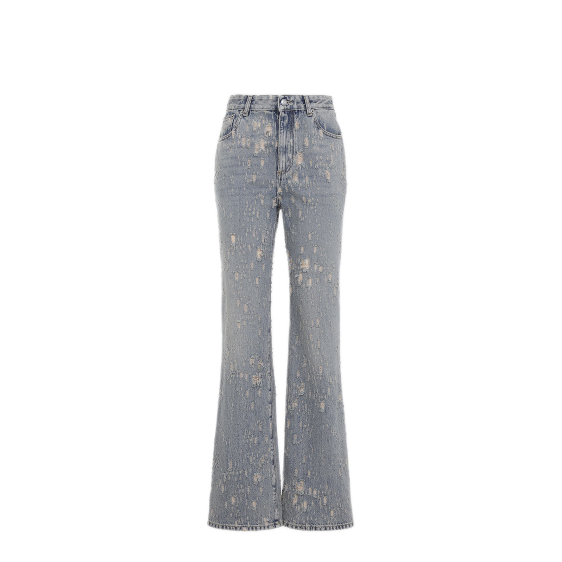 Distressed Flared Jeans - Image 3