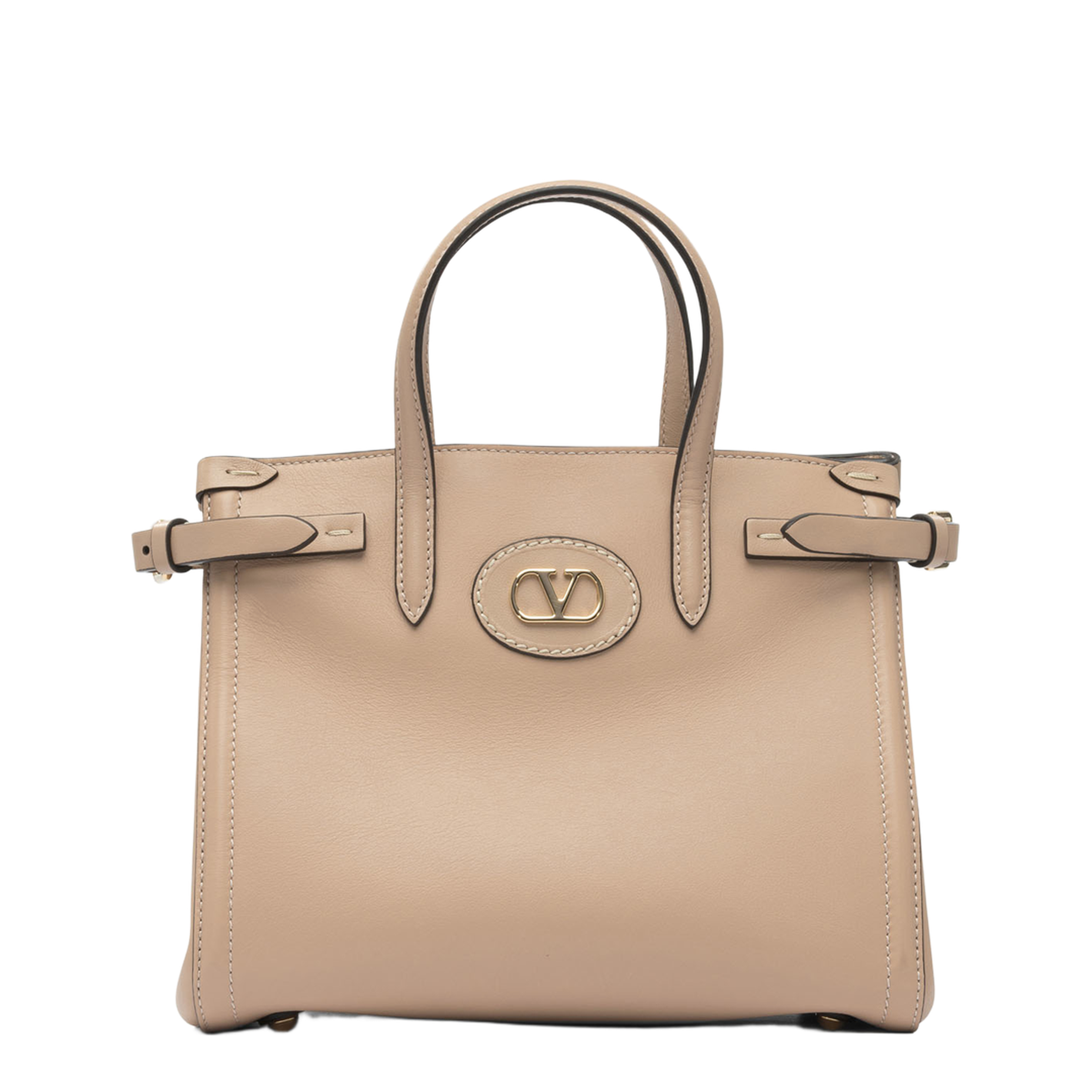 Leather Tote - Pink - Image 1
