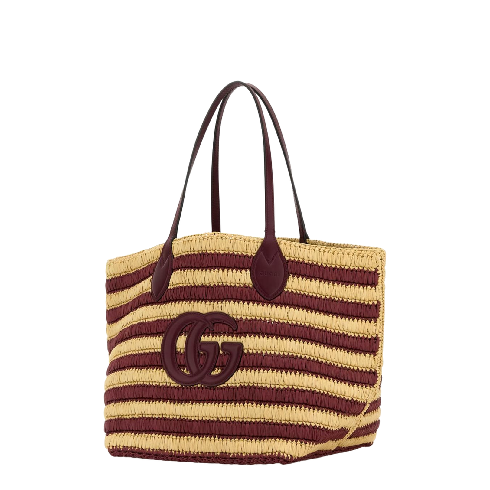 Woven Medium Canvas Tote Bags - Red - Image 3