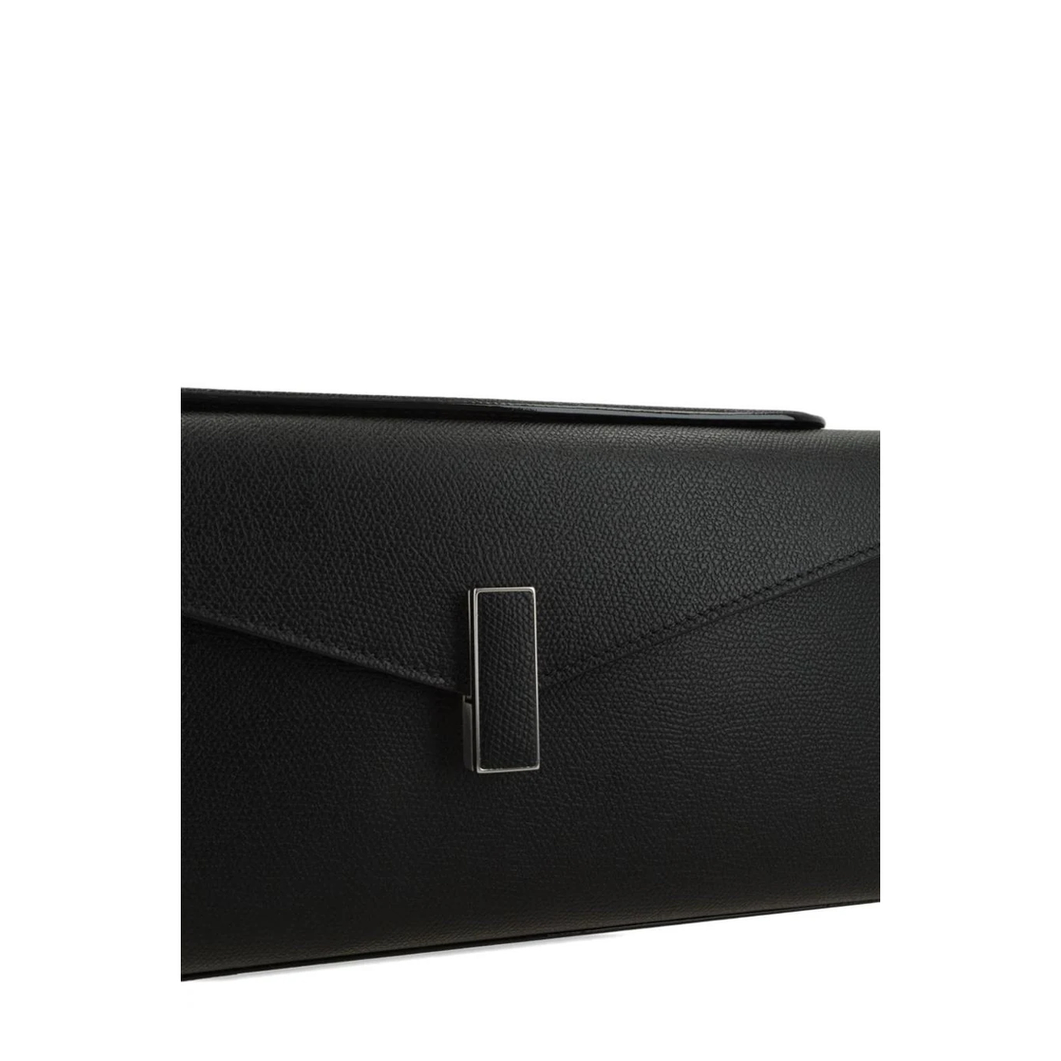 Iside Leather Clutch Bag - Black - Image 2