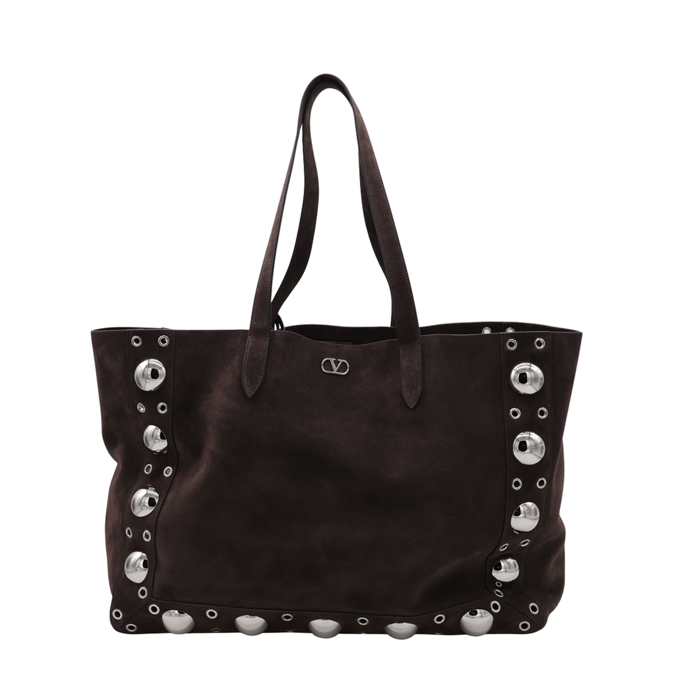 Nellcôte Suede Tote - Dark Brown - Image 1