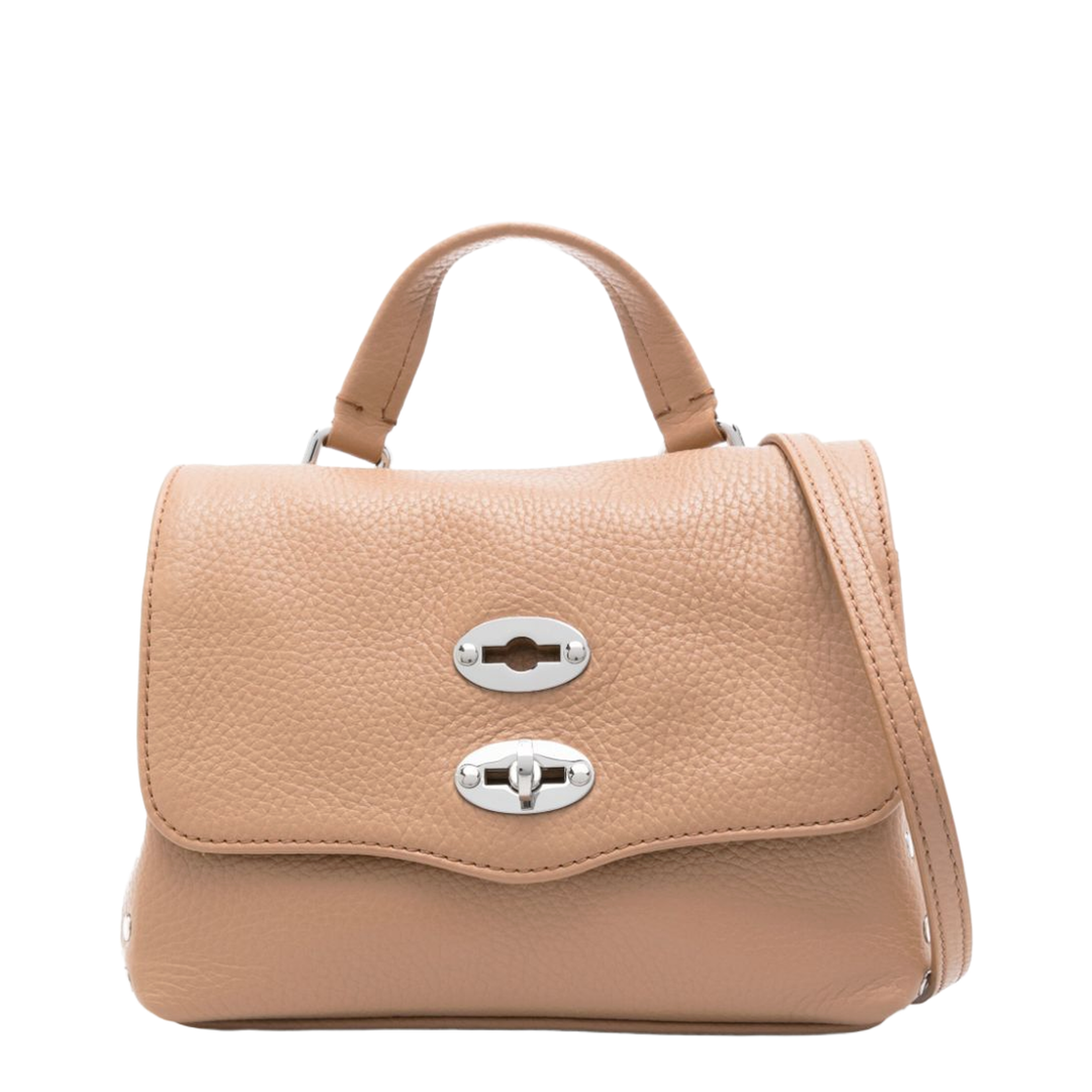 Postina Daily Baby Calfskin Bag - Brown Cantucci - Image 1