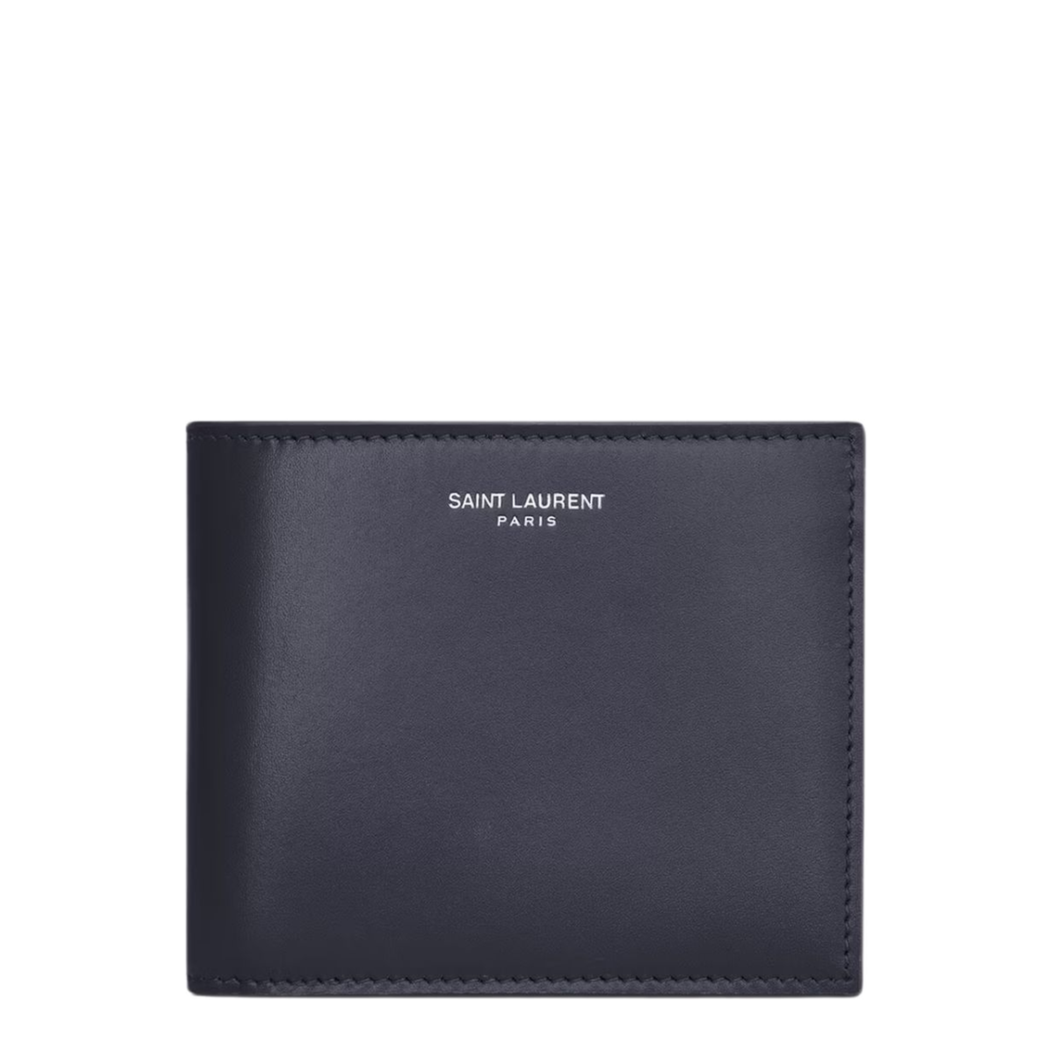 East/West Wallet in Smooth Calfskin Leather - Midnight Blue - Image 5