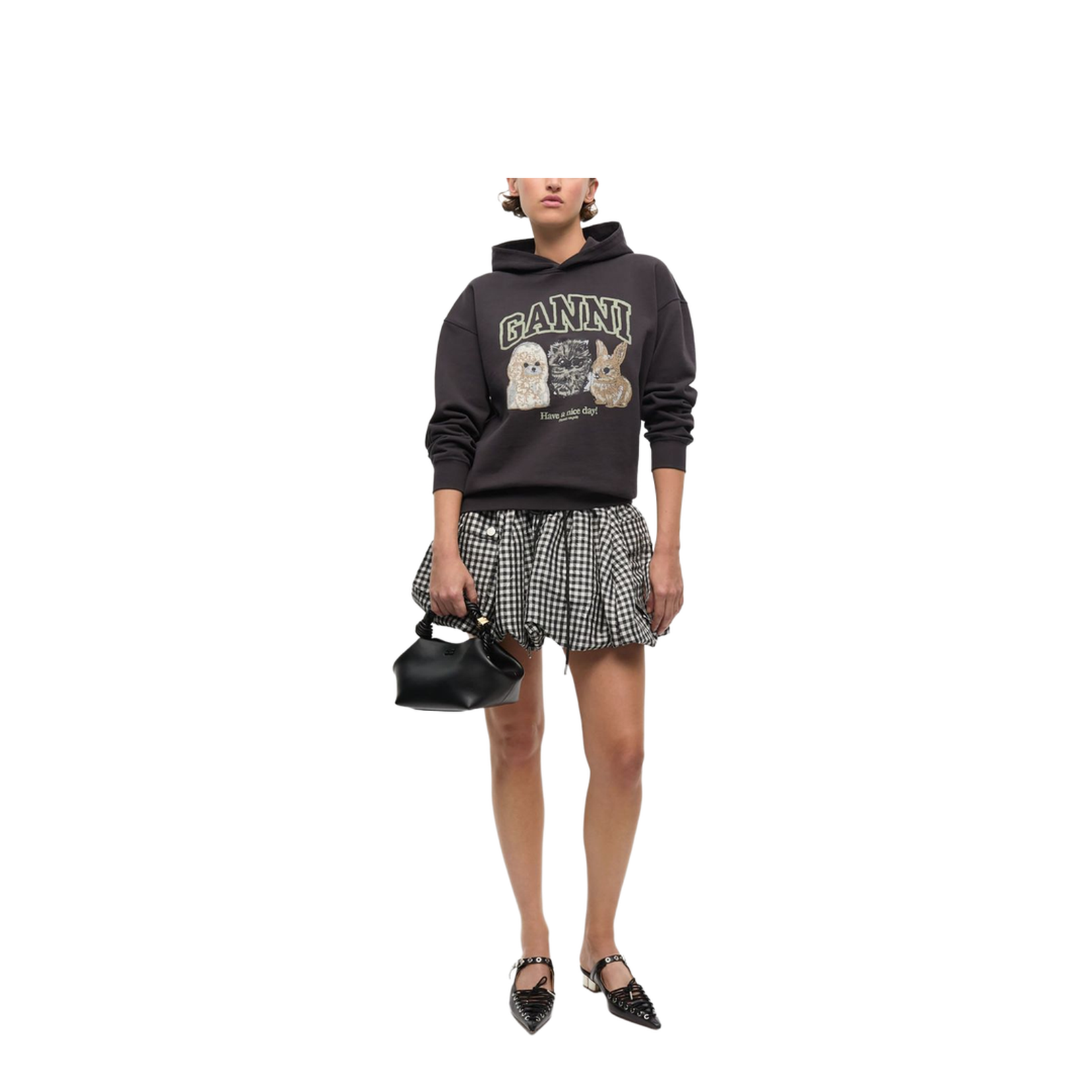 Isoli Oversize Animals Crop Hoodie - Image 5