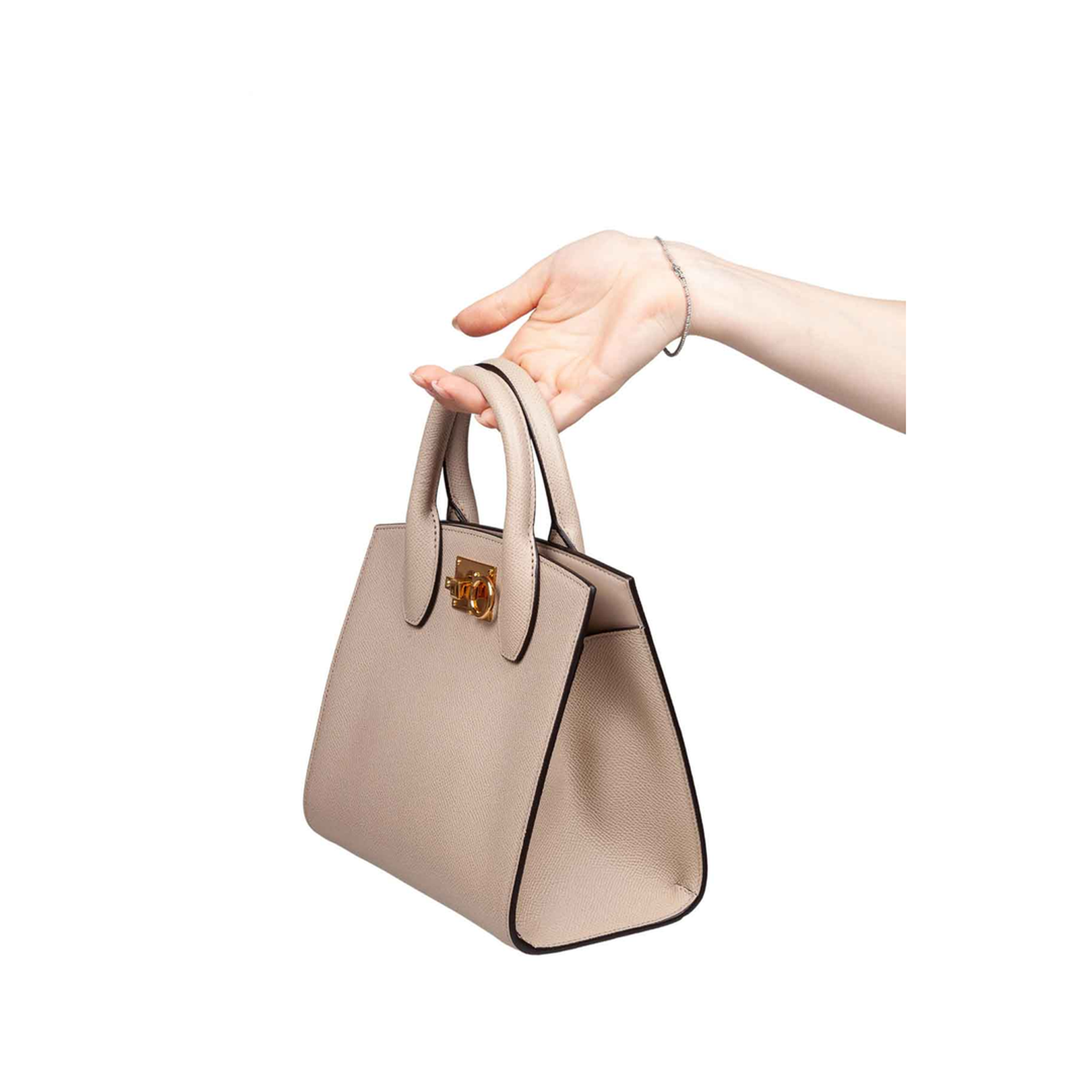 Bag Box in Pounded Leather Daino Color - Image 2