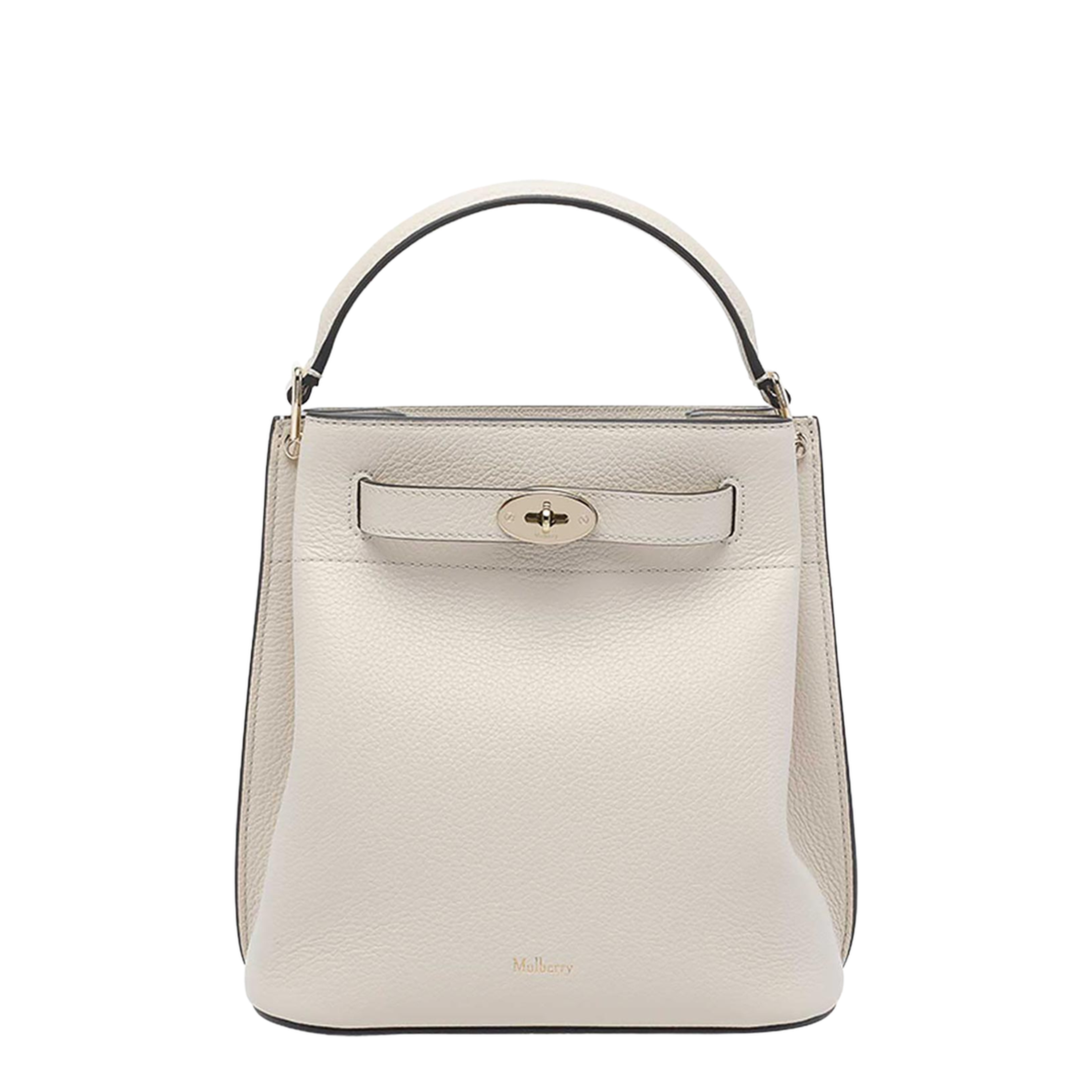 Islington Small Classic Grain Bucket Bag - Chalk - Image 1