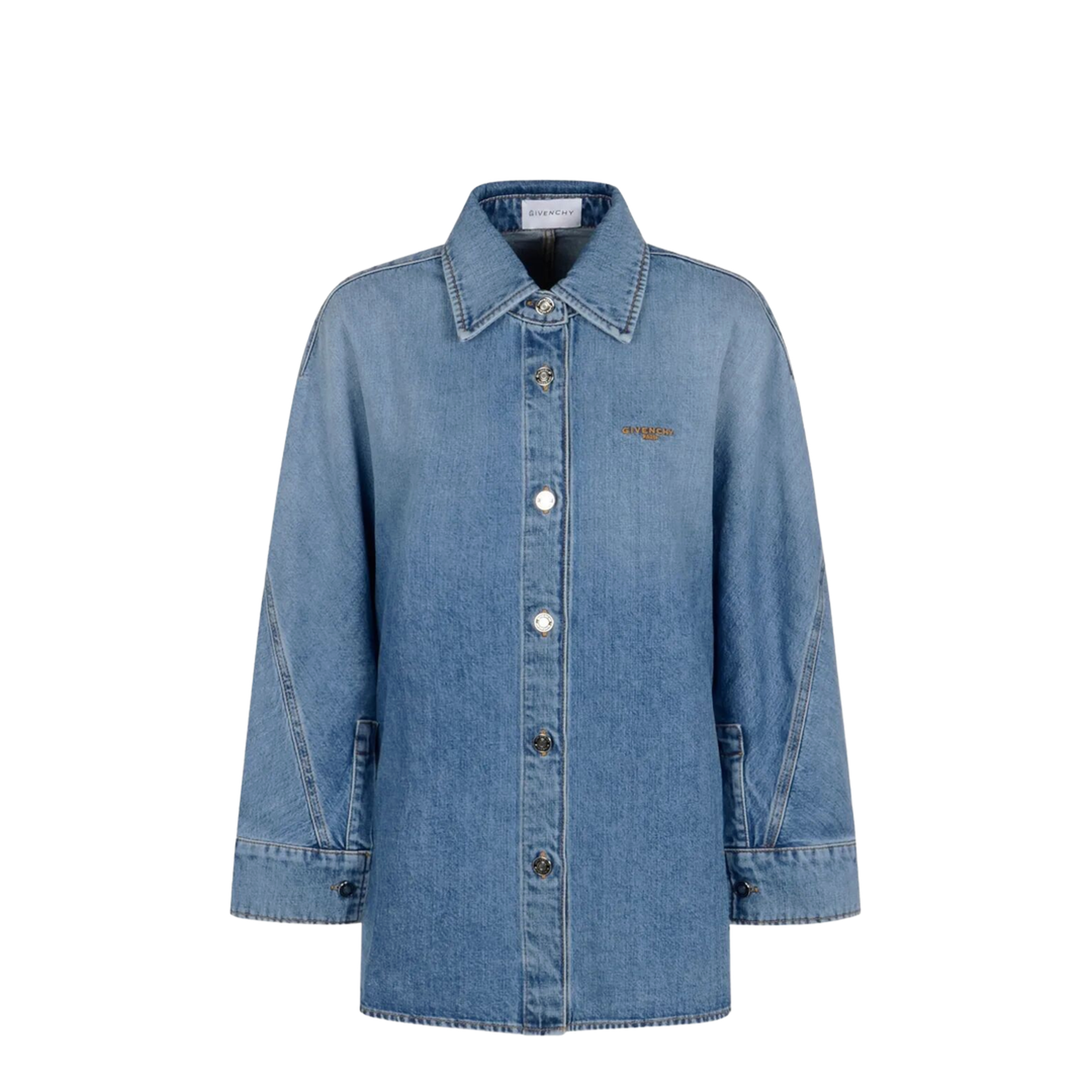 Cocoon Denim Shirt - Image 1