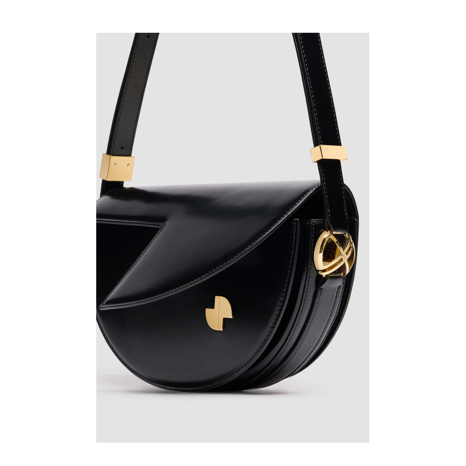 Le Patou One Size Calf Leather Shoulder Bag - Black - Image 2