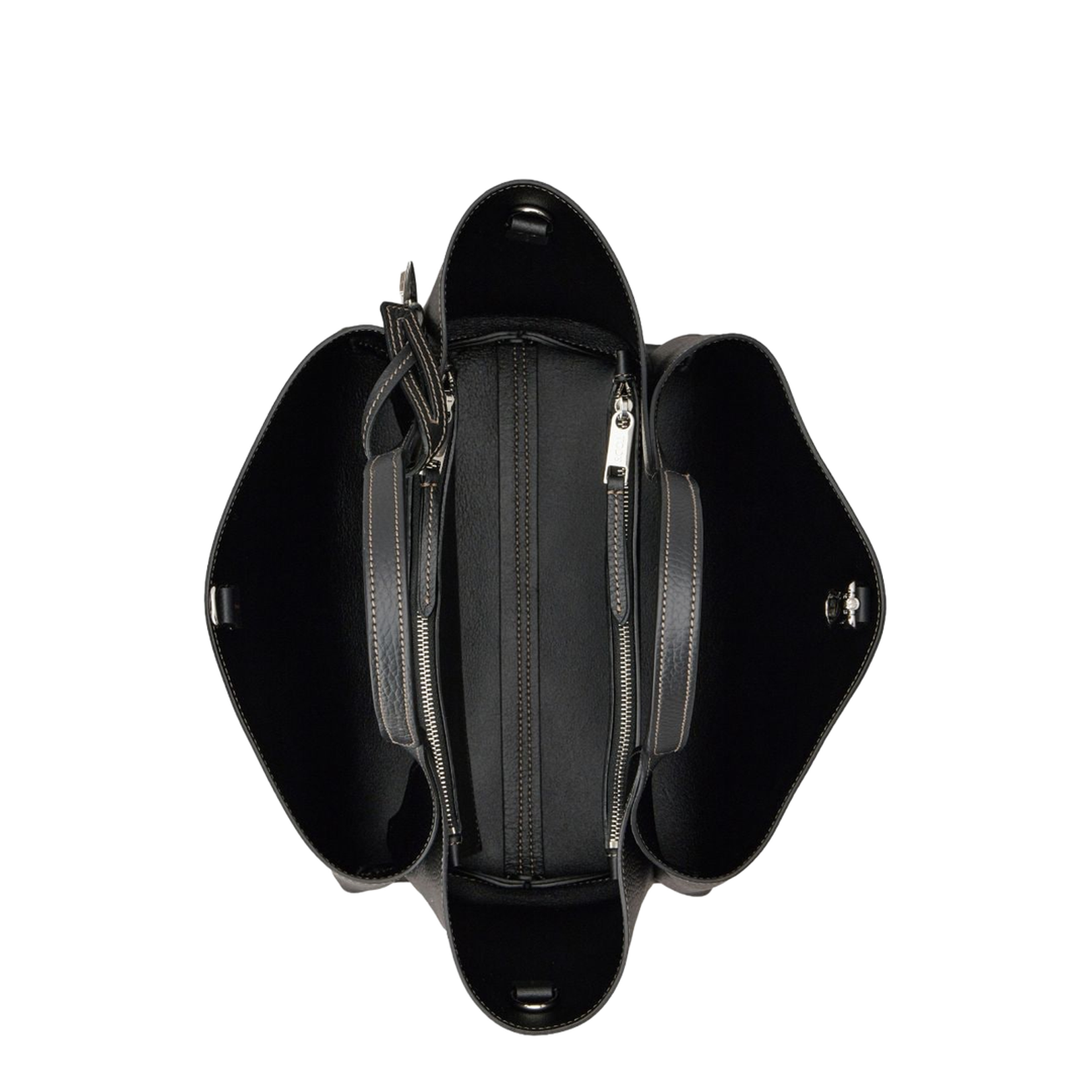 T Timeless Mini Calf Leather Tote - Black - Image 4