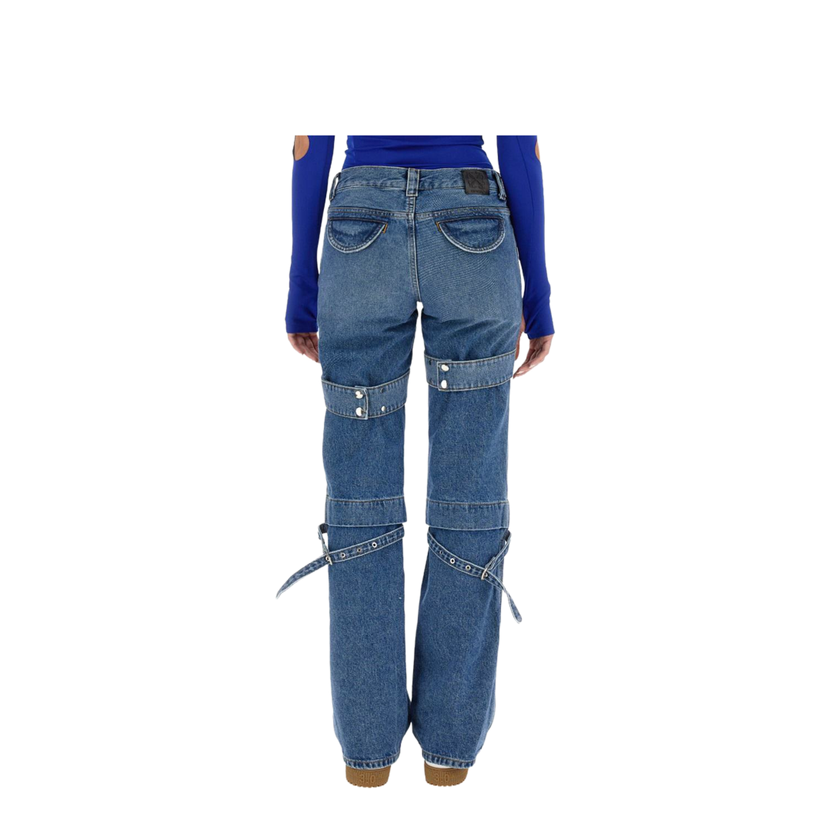 Cargo Zip Pants Blue - Image 1