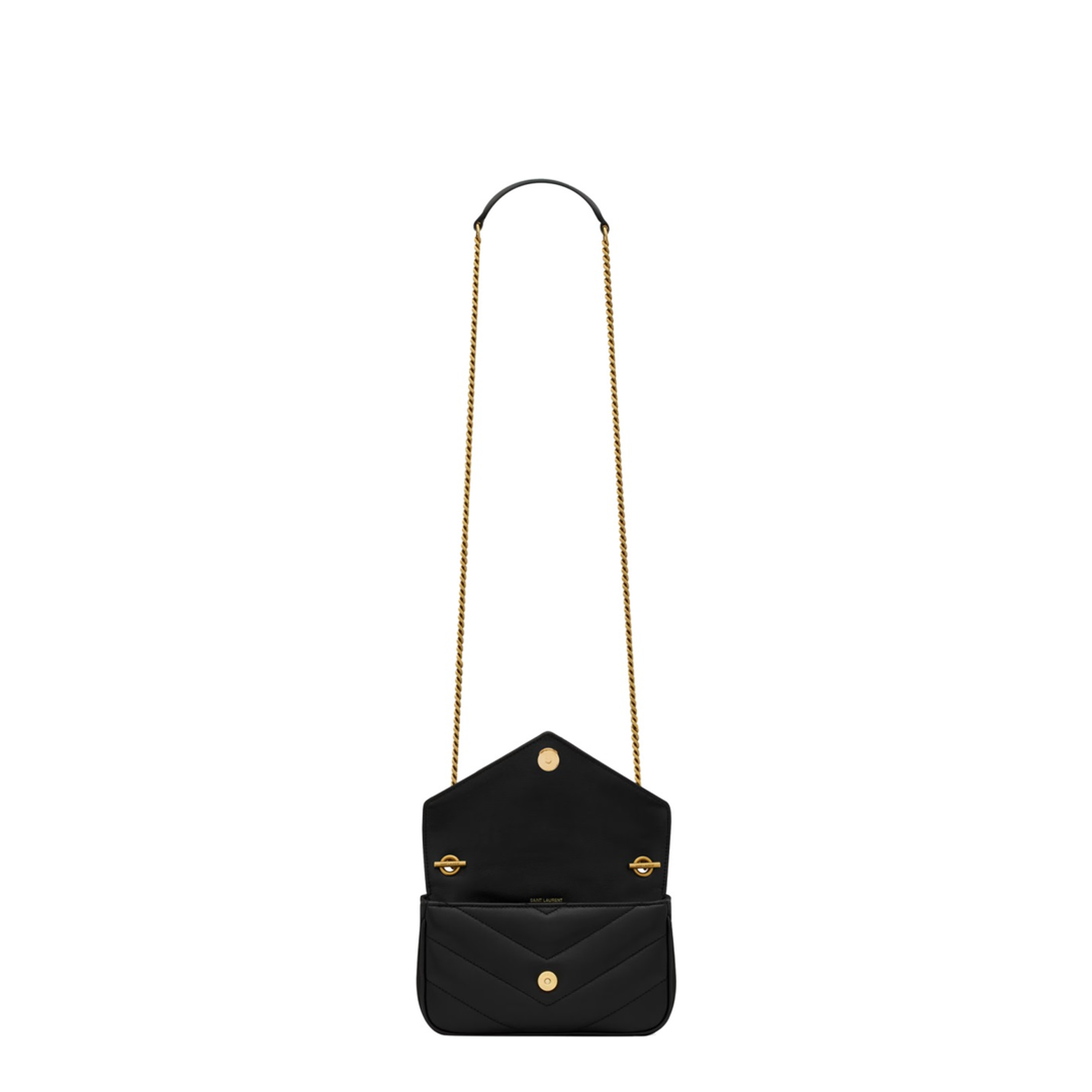 Loulou Mini Chain Bag in Black - Image 6