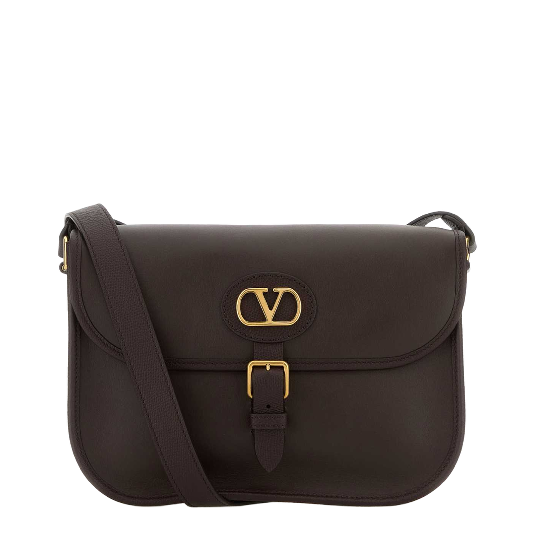 Chocolate Leather Antibes Crossbody Bag - Image 1