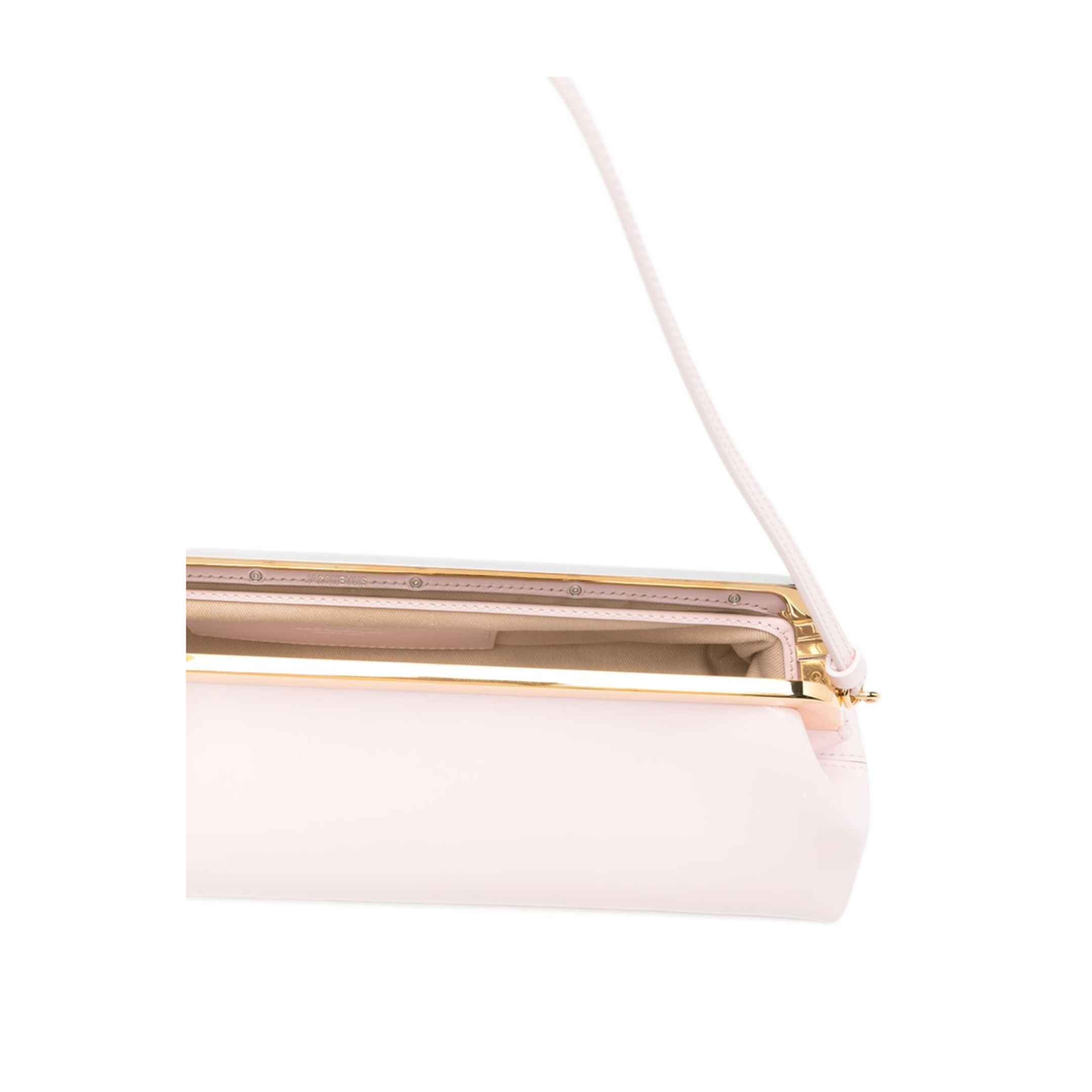 The Salon Calf Leather Clutch - Light Pink - Image 2
