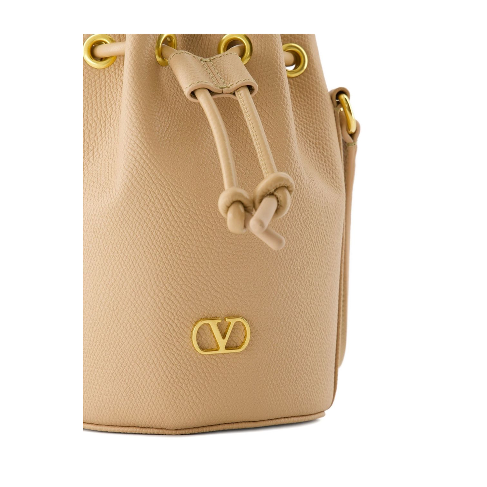 Mini Leather Bucket Bag - Image 2