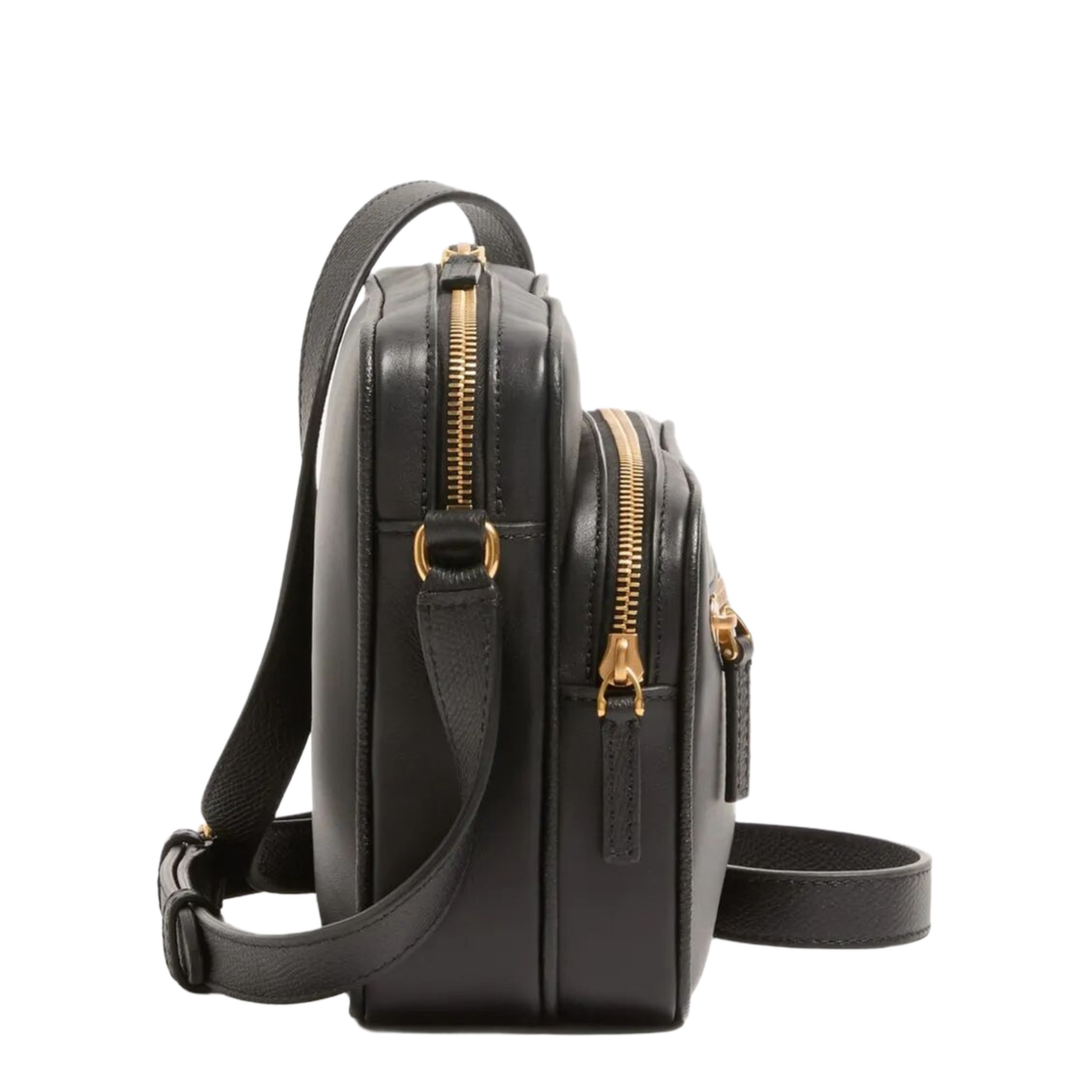 Antibes Calfskin Shoulder Bag - Black - Image 6