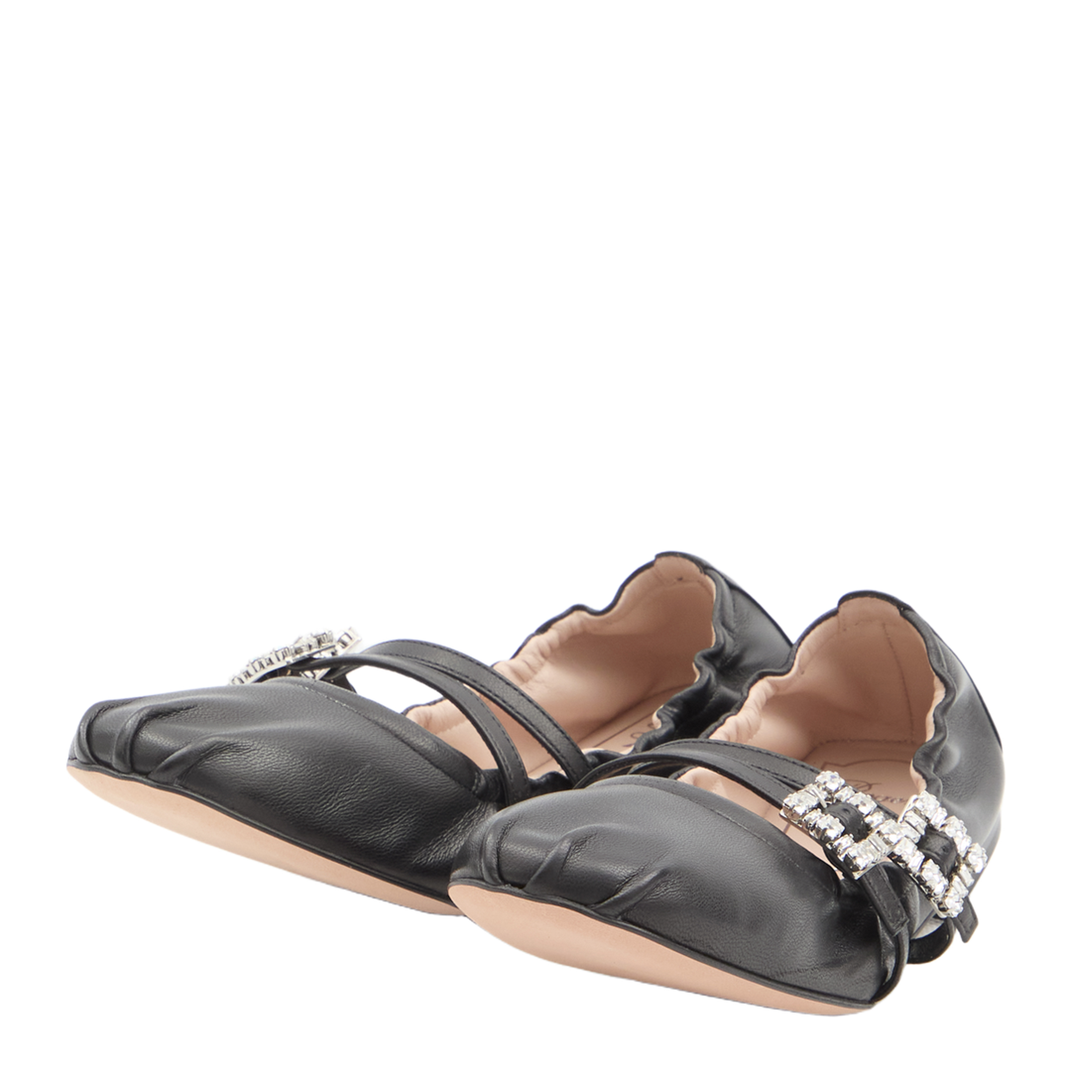 Nappa Ballet Flats with Strass Buck - Image 2
