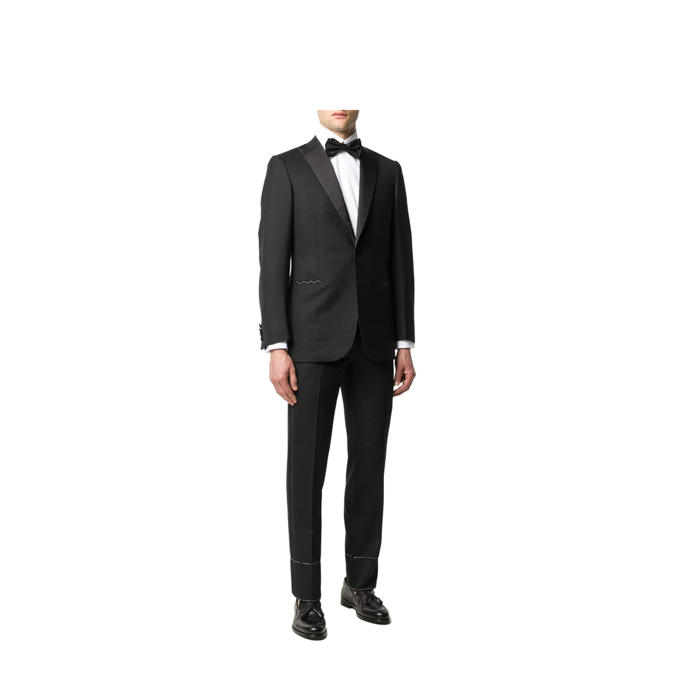 Essential Black Super 160'S Wool Policleto Tuxedo - Image 2