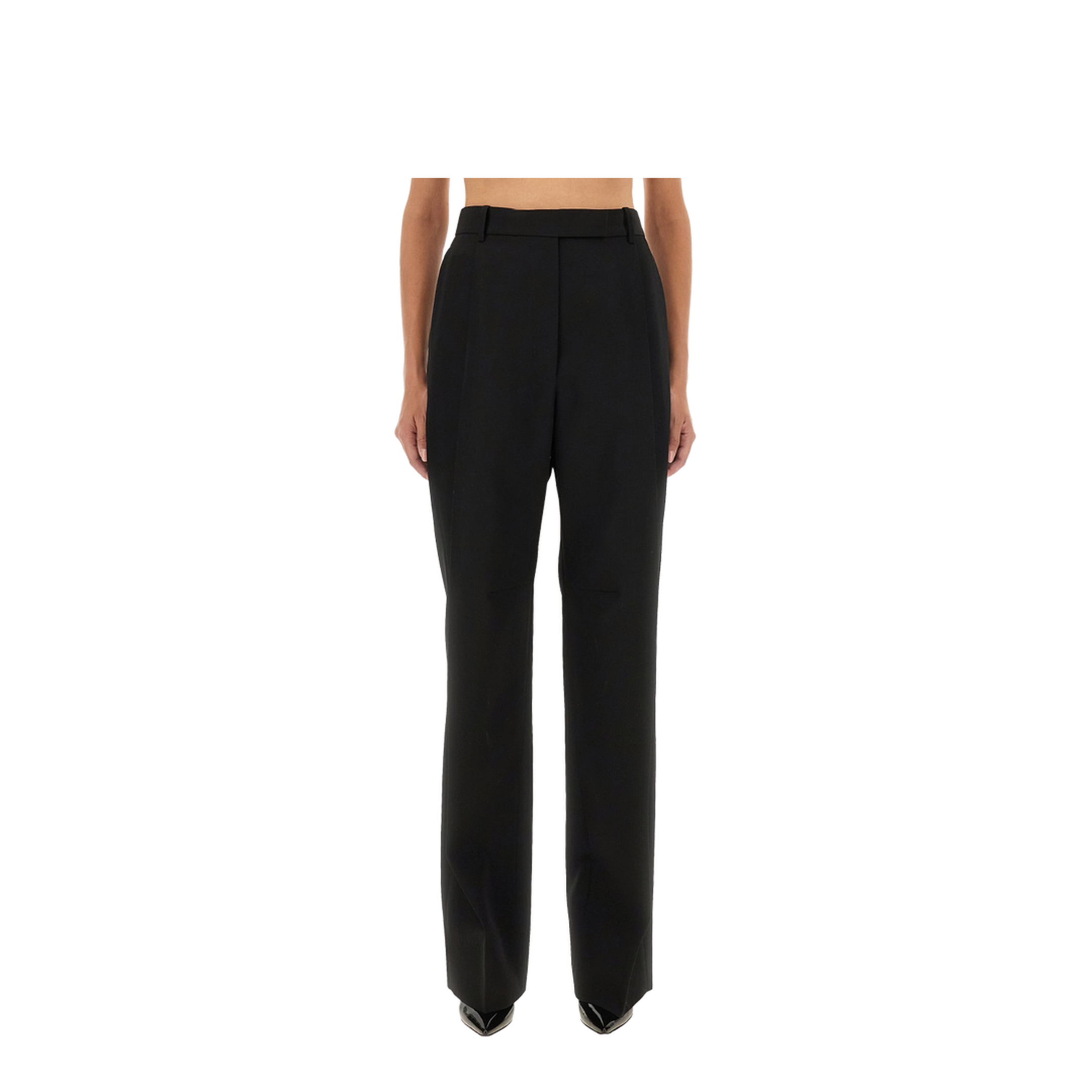 Sharp Wool Pants with Pleats - Image 1