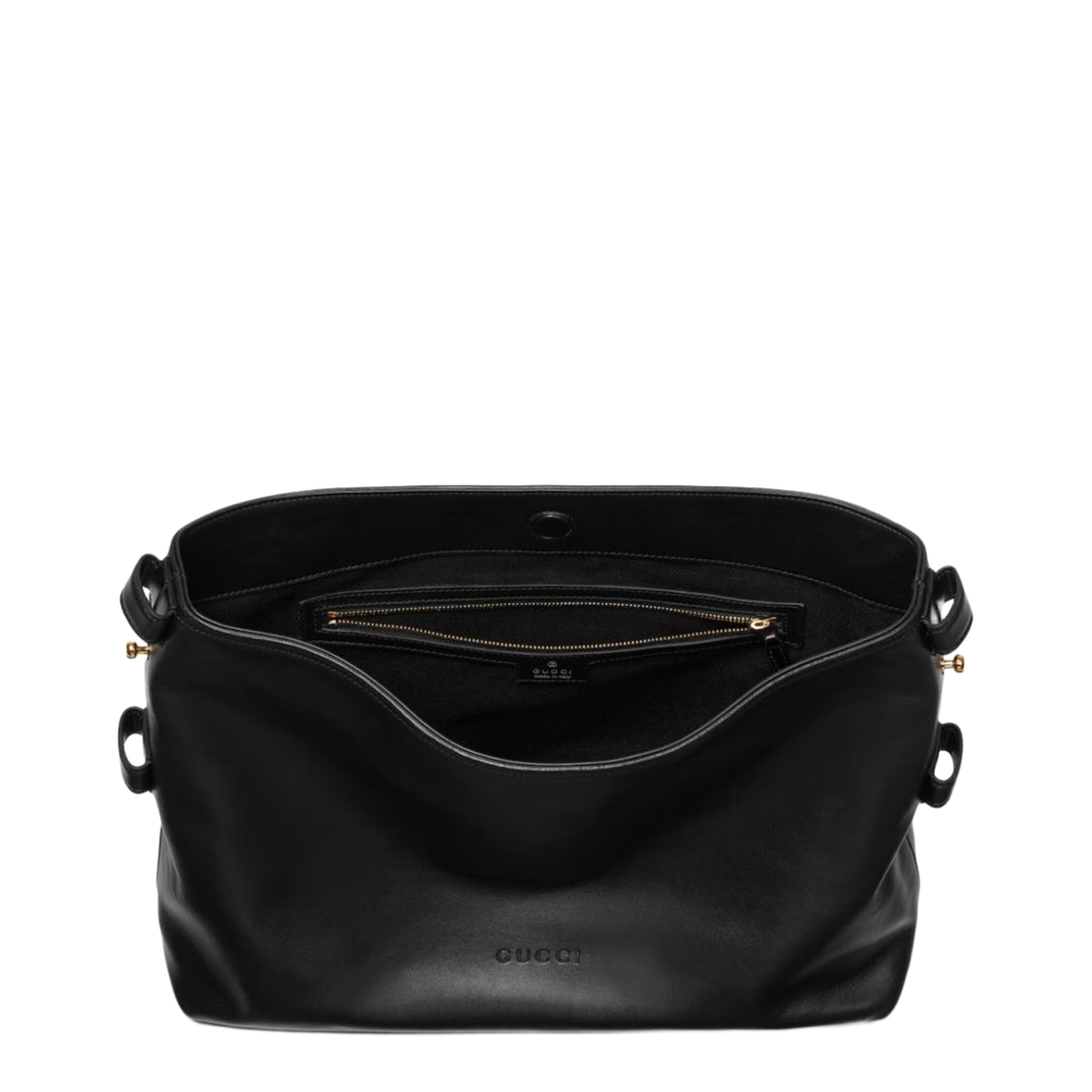Beatrix Medium Leather Shoulder Bag - Black - Image 5