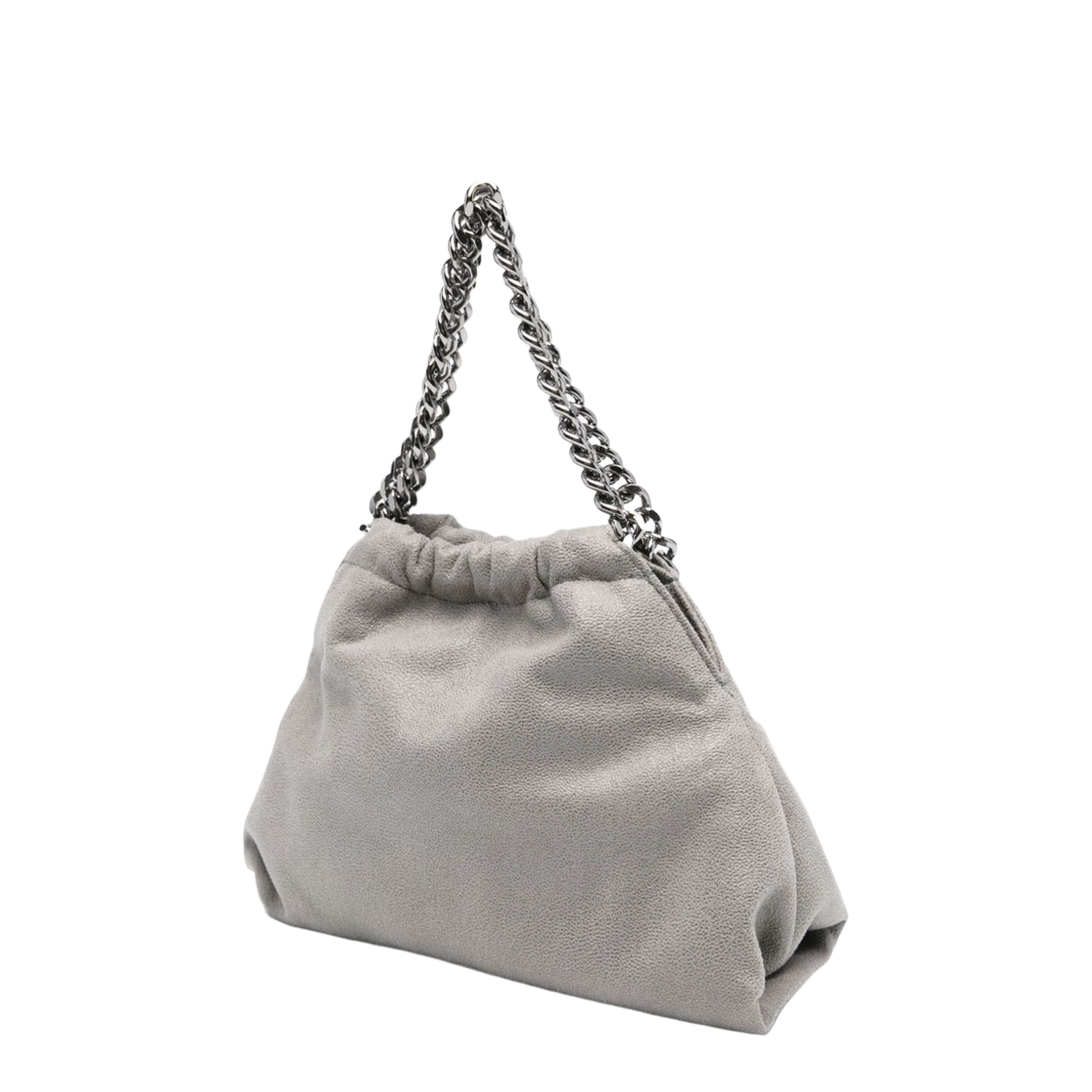 Falabella Recycled Polyester Crossbody - 1220 Light Grey - Image 4