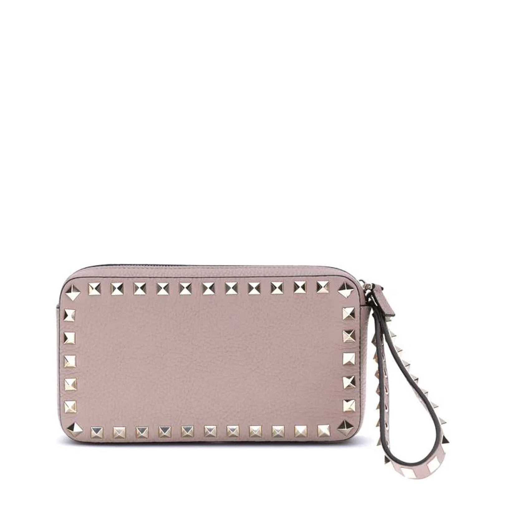 Rockstud Small Clutch Leather Pink - Image 1