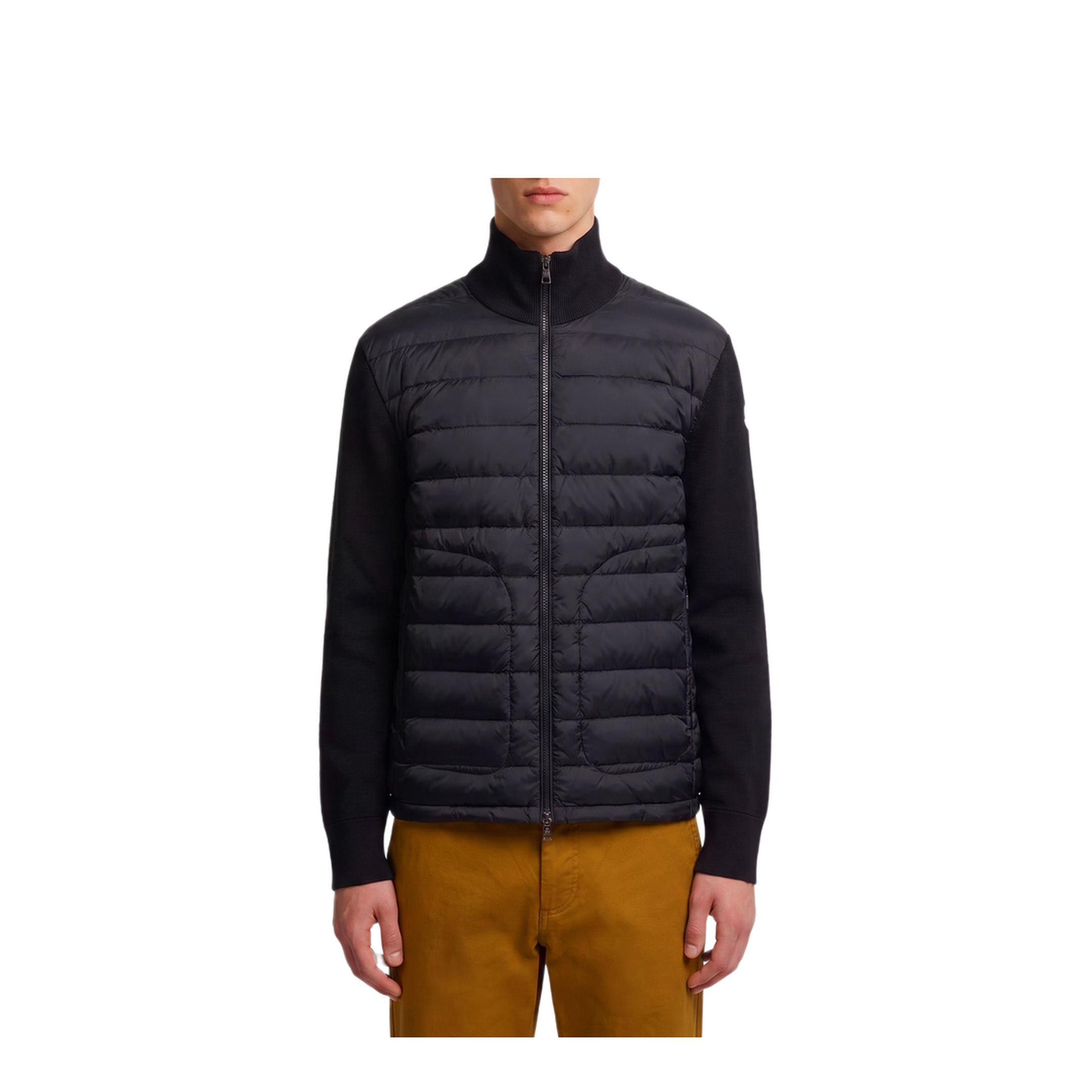 Padded Zip-Up Cardigan - Image 1