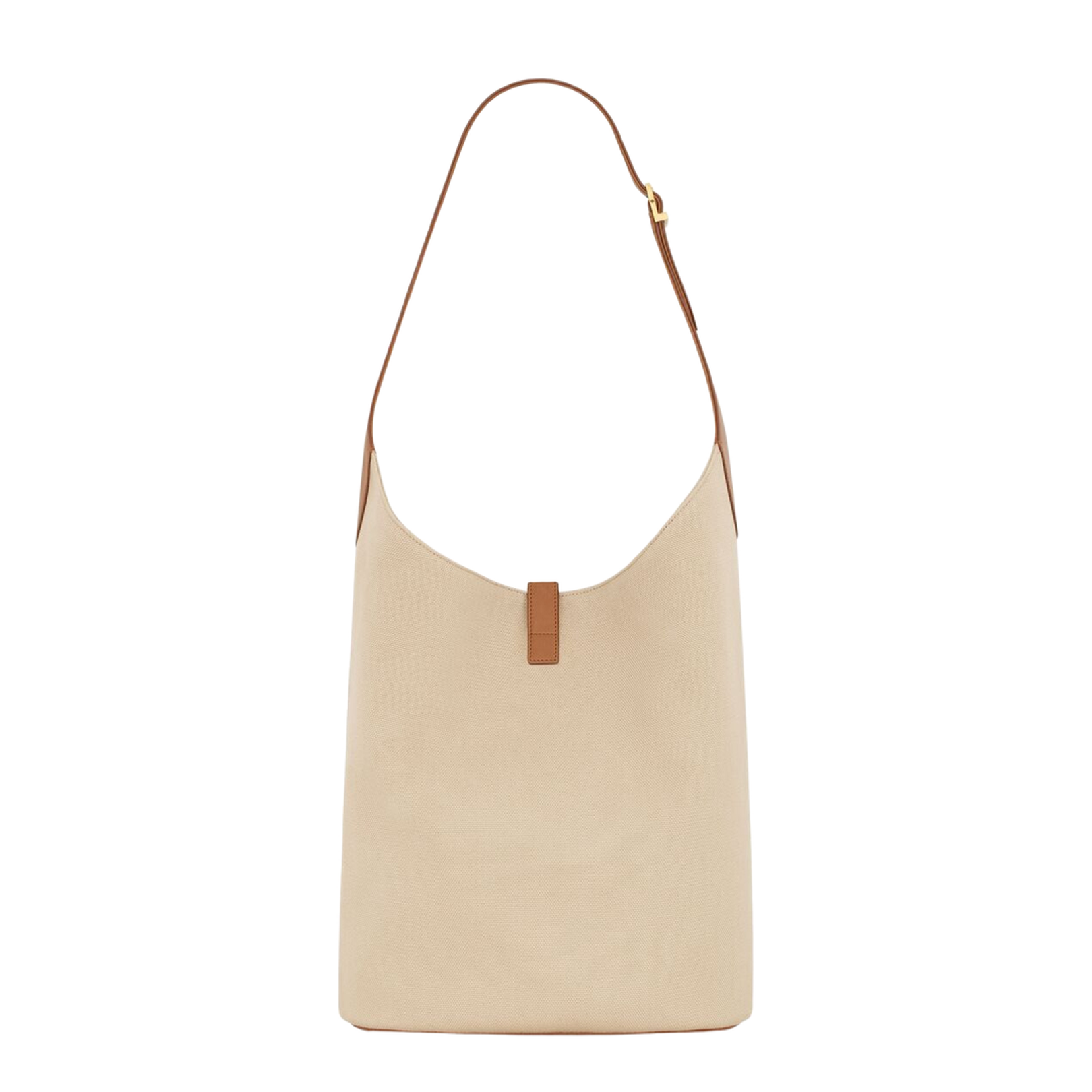 Hobo Bag in Canvas and Leather - Image 4