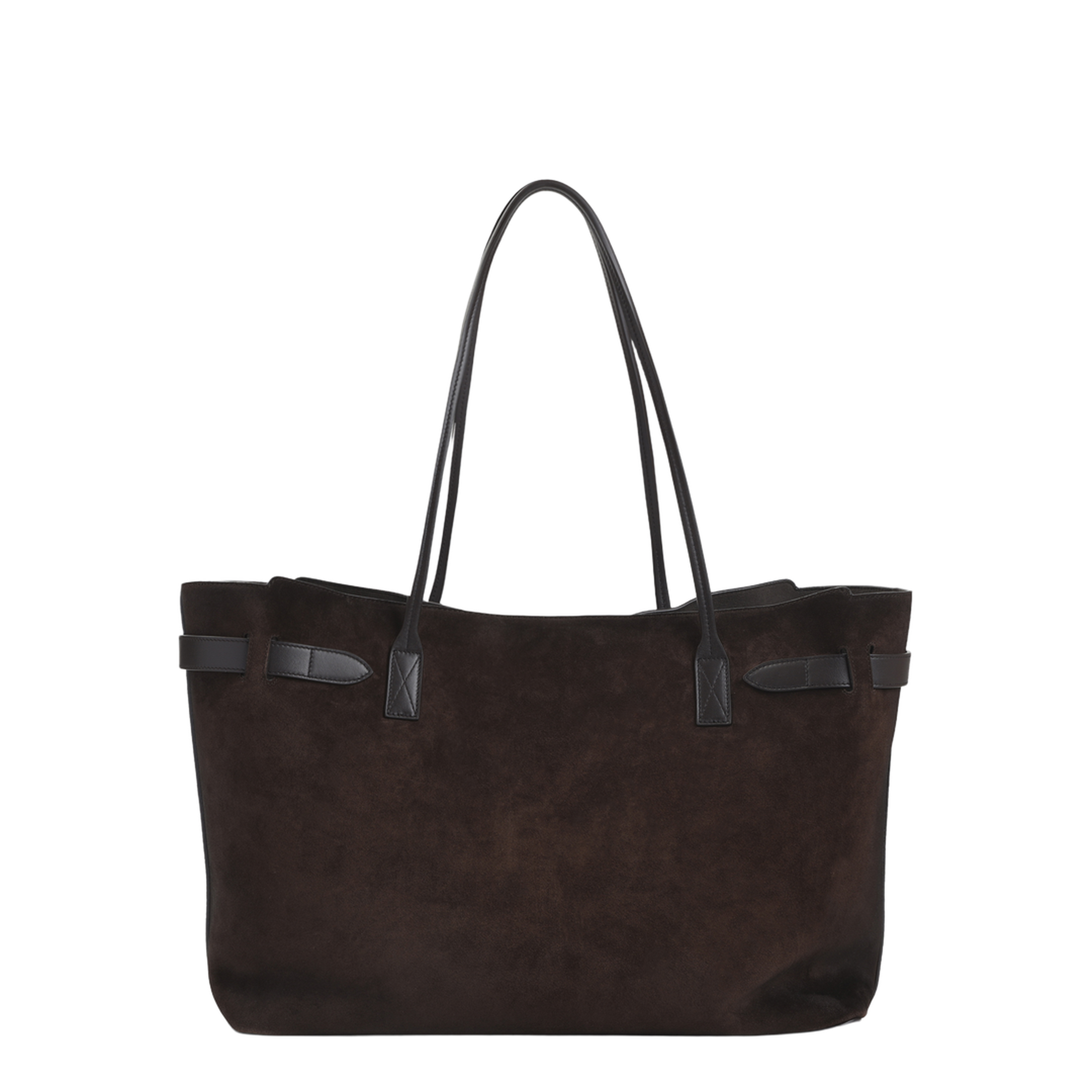 Bel Air Large Suede Tote Bag - Espresso - Image 2