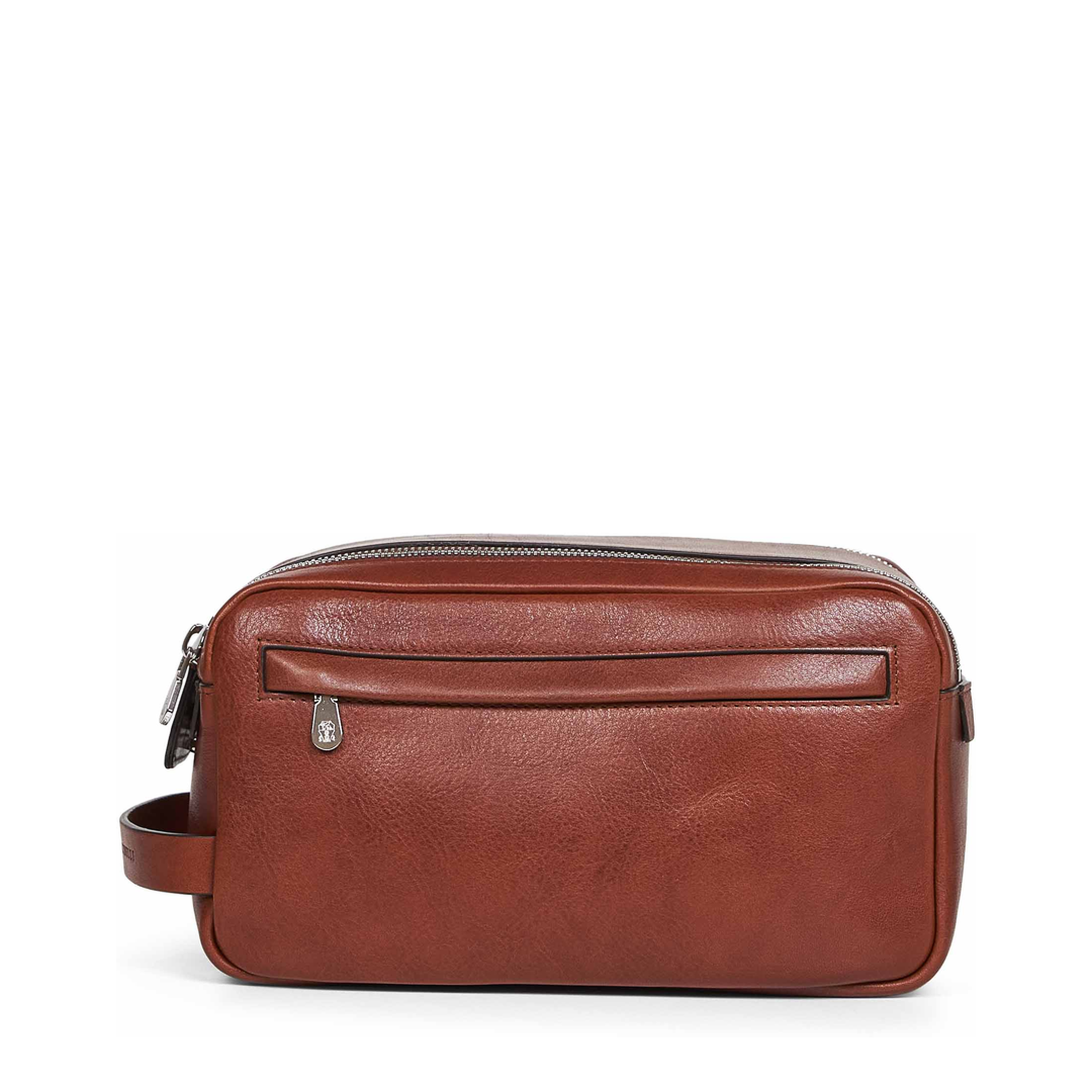 Cowhide Beauty Case with Double Zip - Image 1