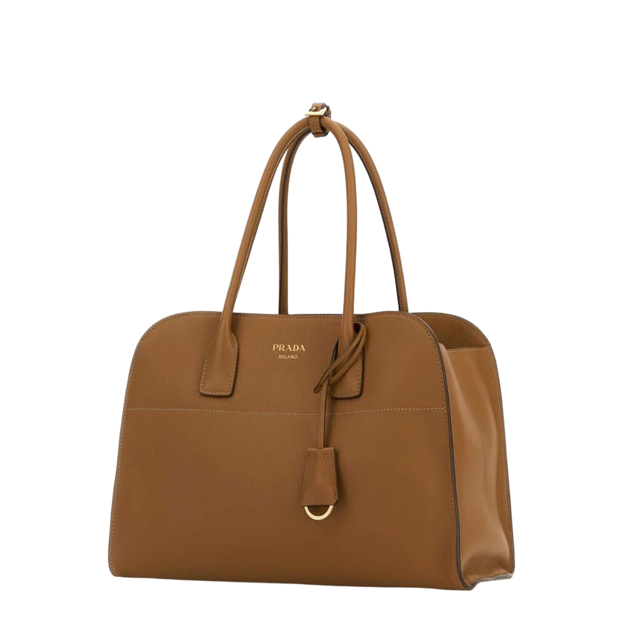 Large Calfskin Tote Bag - Caramel - Image 2