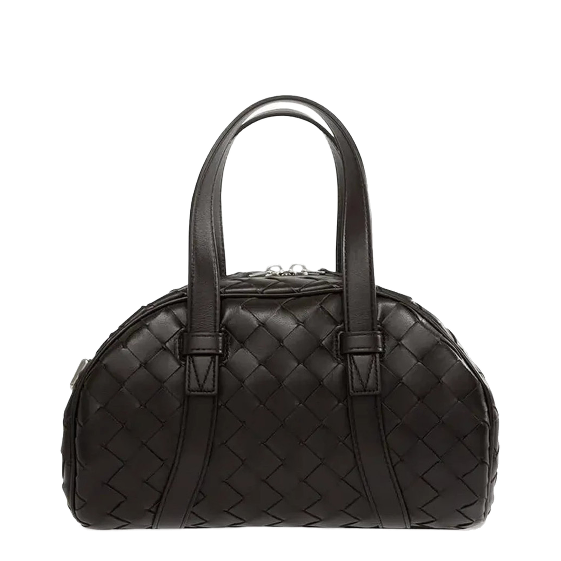 Jim Queen Small Calfskin Shoulder Bag - Fondant/Silver - Image 1