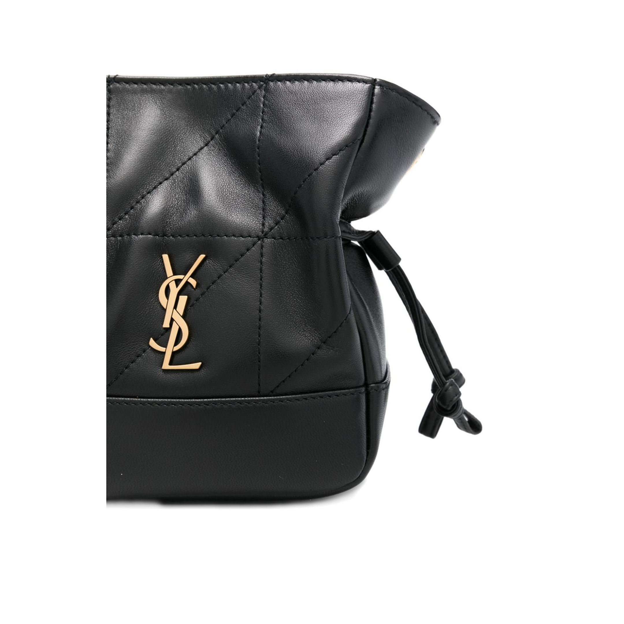 Jamie Mini Lambskin Shoulder Pouch - Black - Image 2