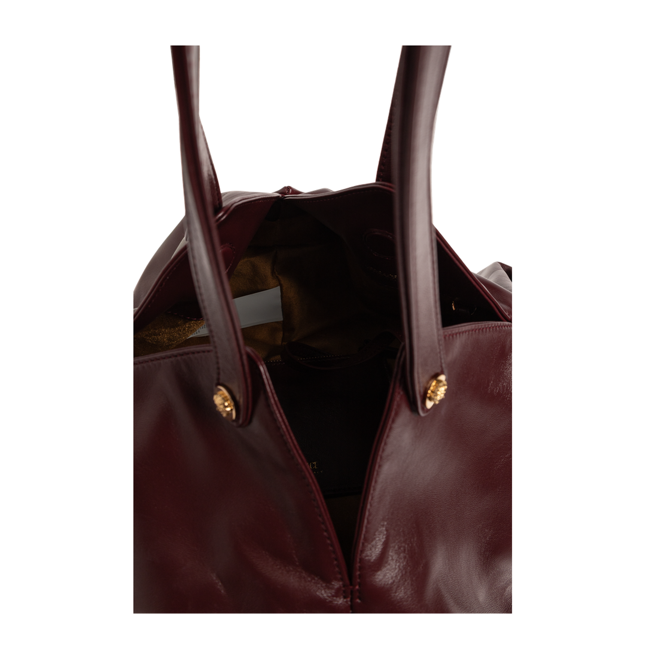 Protea Medium Lambskin Shoulder Bag - Burgundy - Image 5