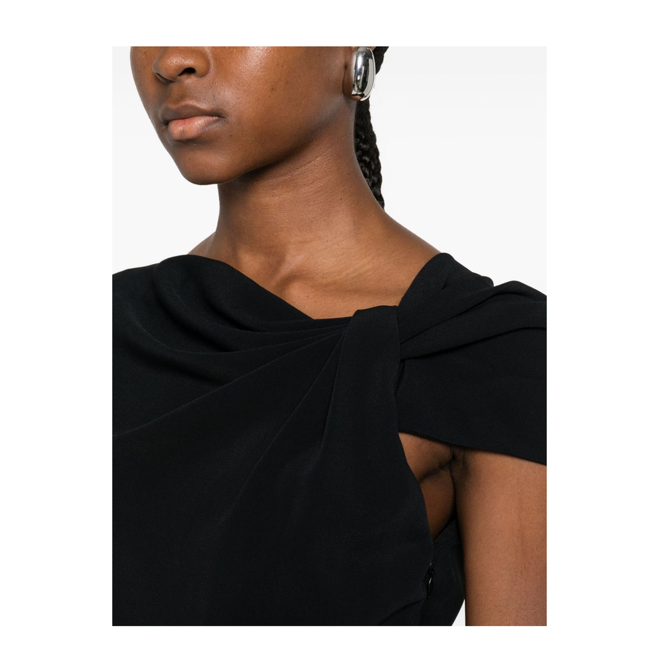 Draped Midi Dress - Image 4