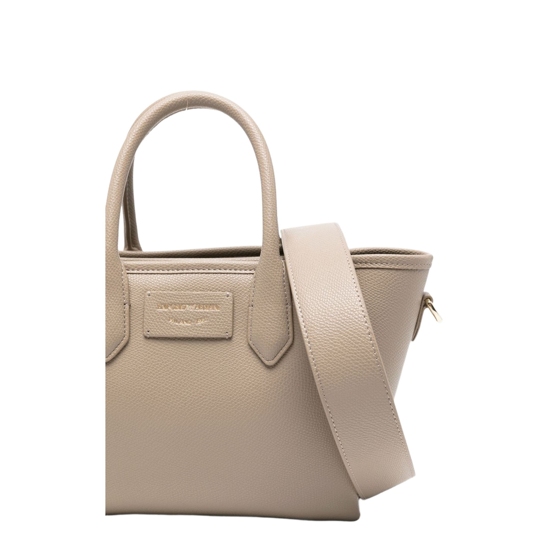 Odette Polyurethane Handbag - Dove Grey - Image 5
