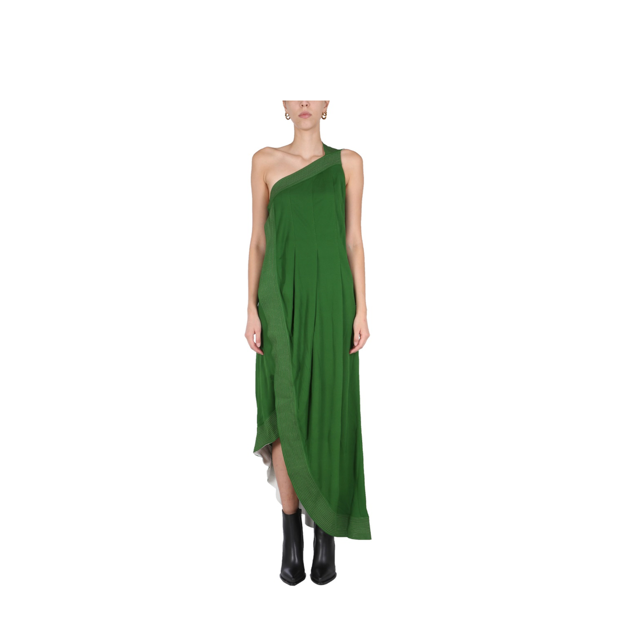 Dress with Contrasting Stitching - Image 1
