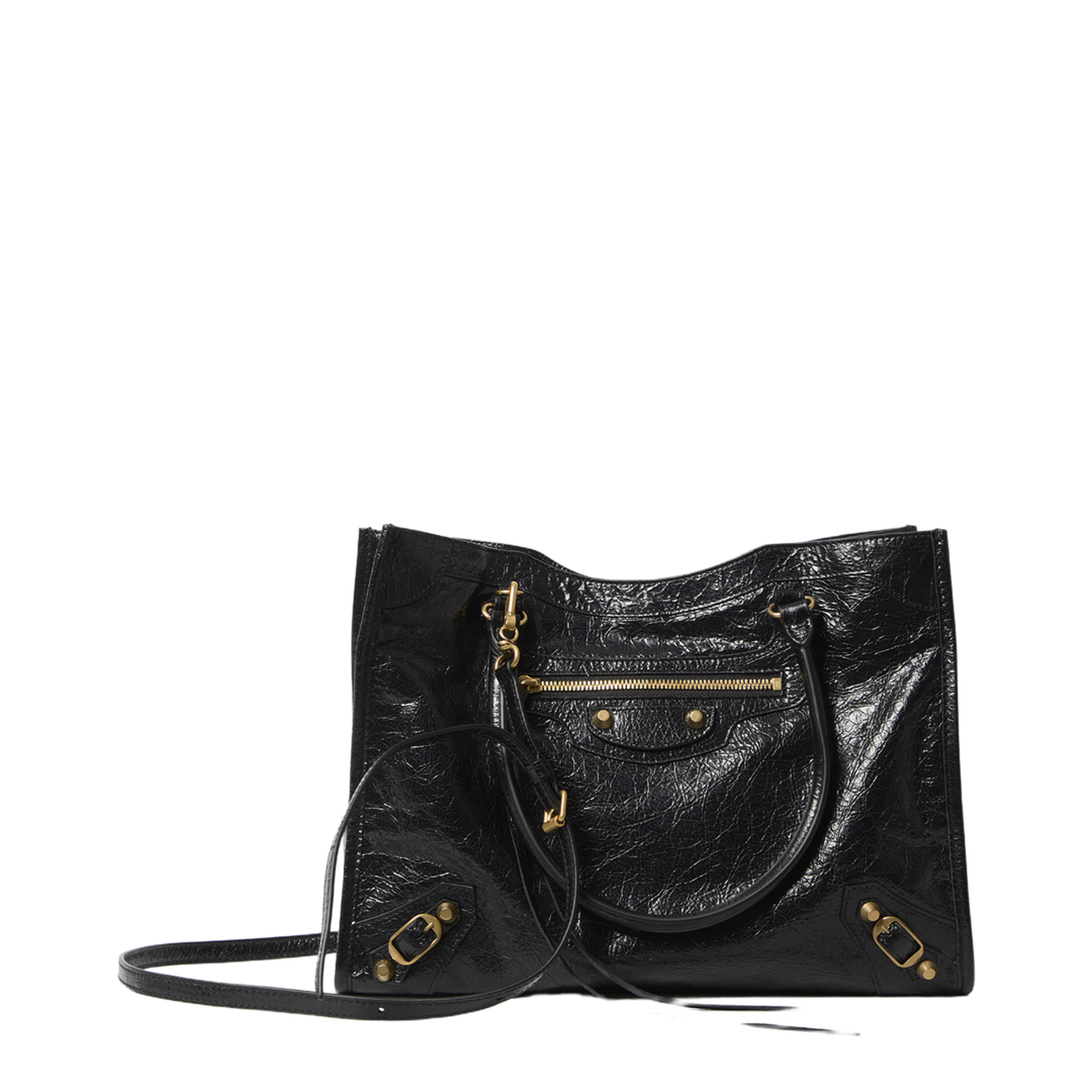 Le City Small Arena Lambskin Tote Bag - Black - Image 1