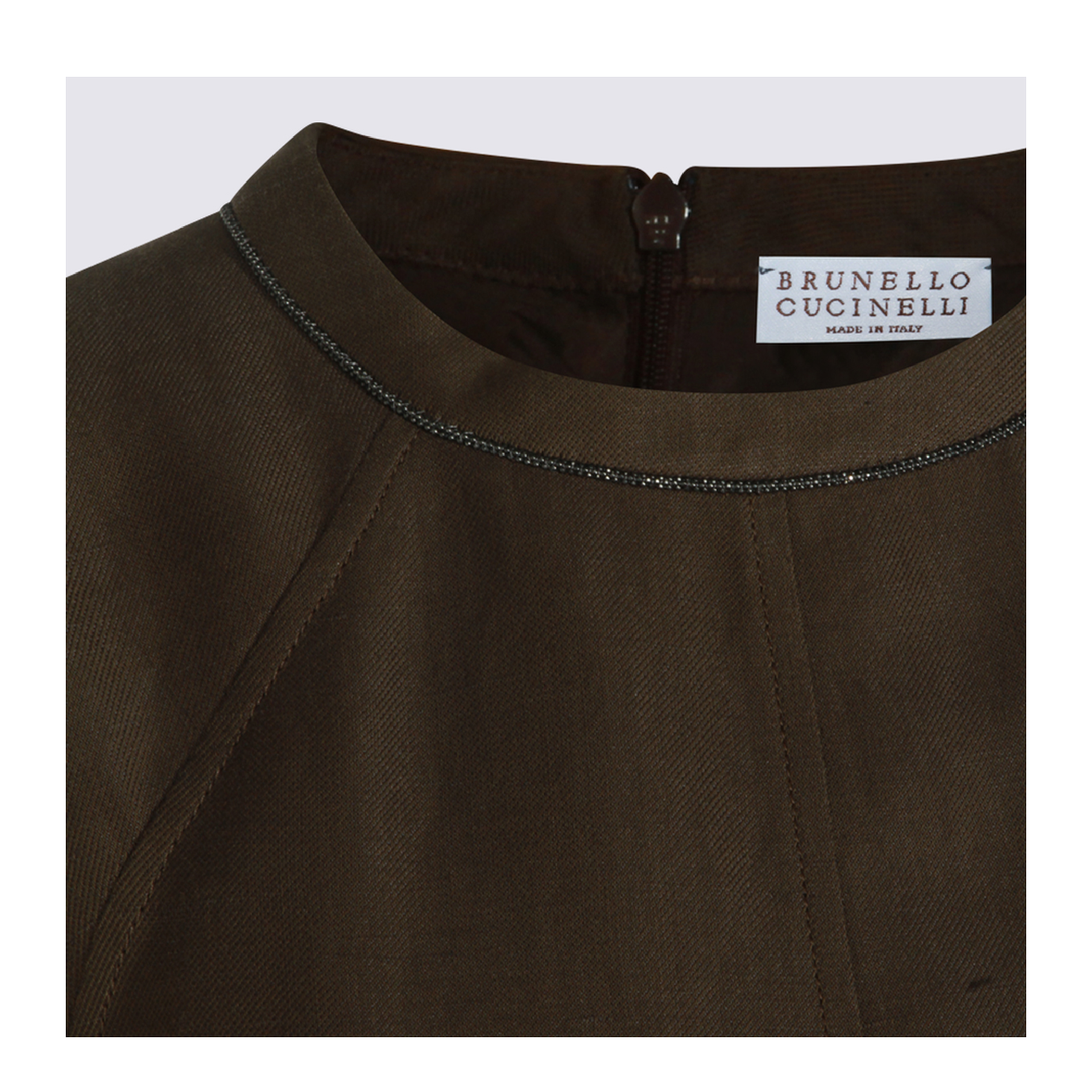 Brown Viscose Blend Dress - Image 6