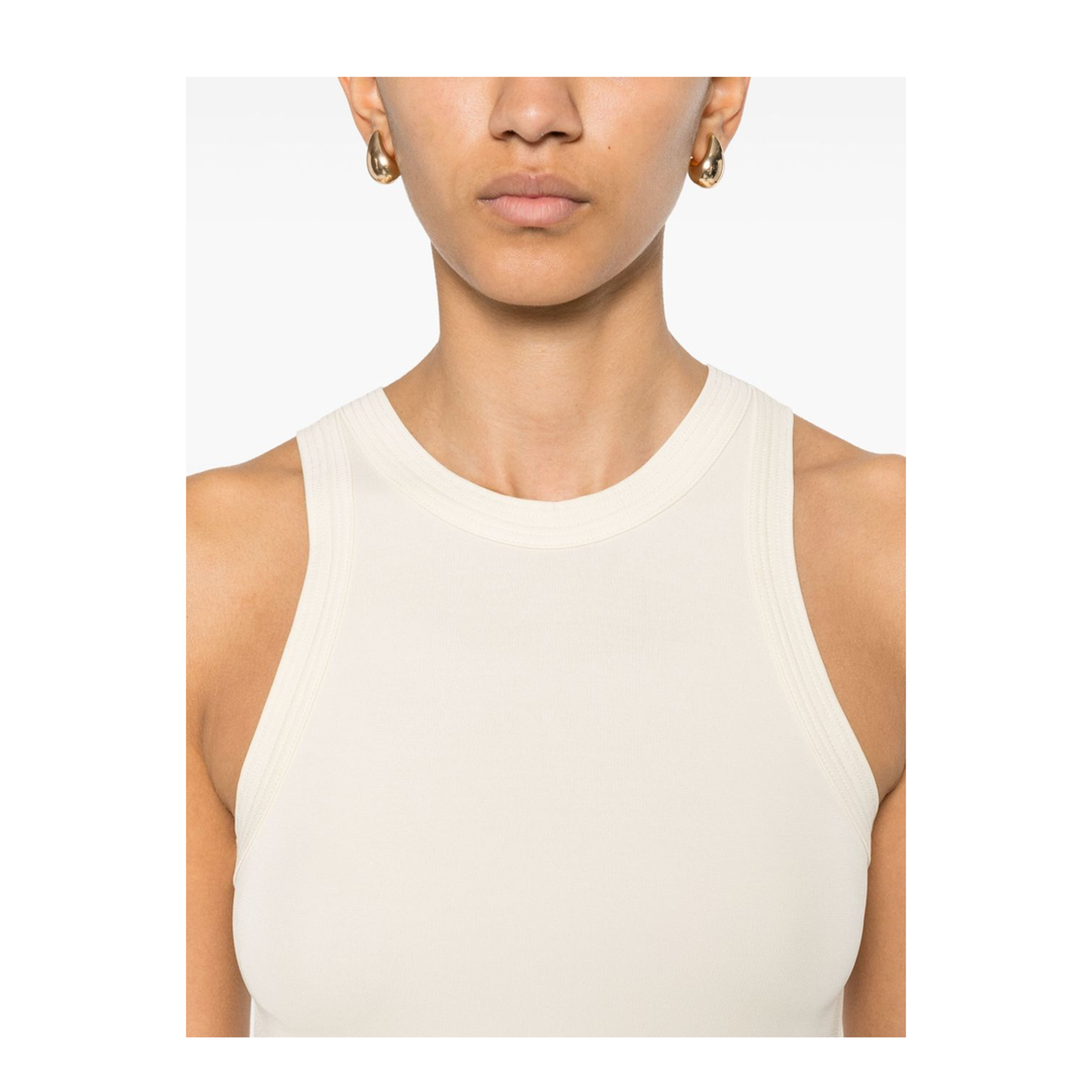 Beige American-Style Tank Top - Image 5