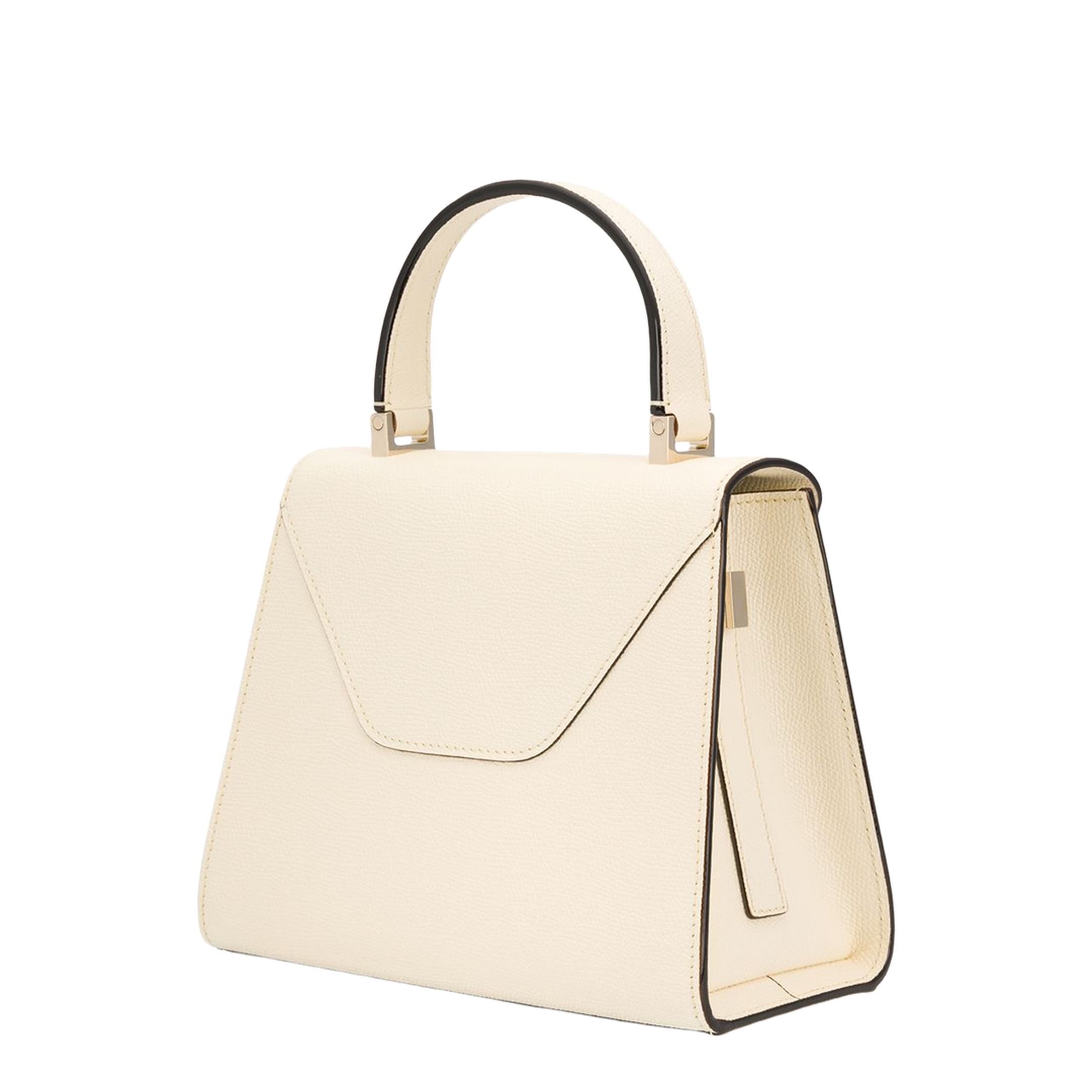 Iside Mini Millepunte Calf Leather Top Handle Bag - Pergamena White - Image 4