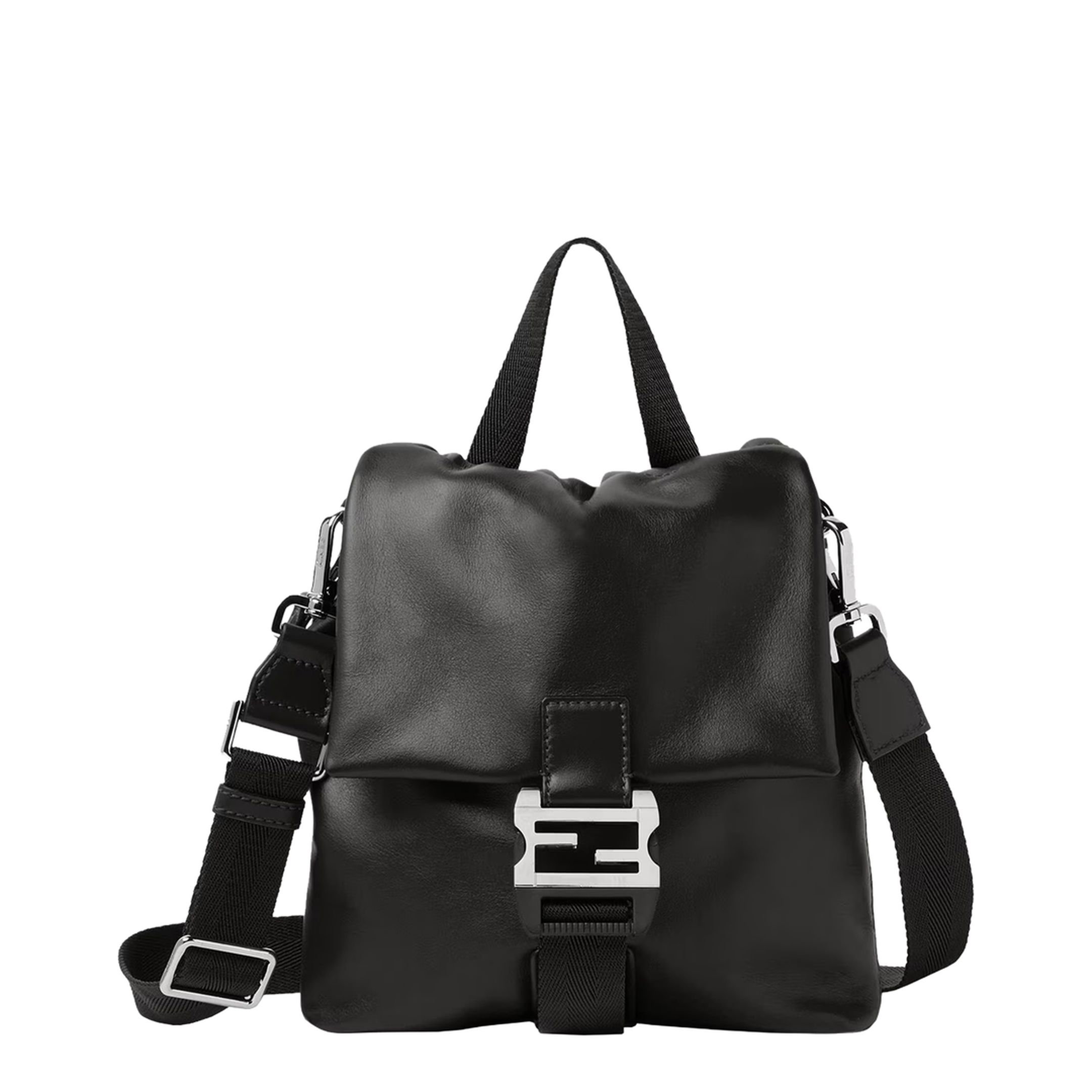 Flux Cross Body Leather Black - Image 1