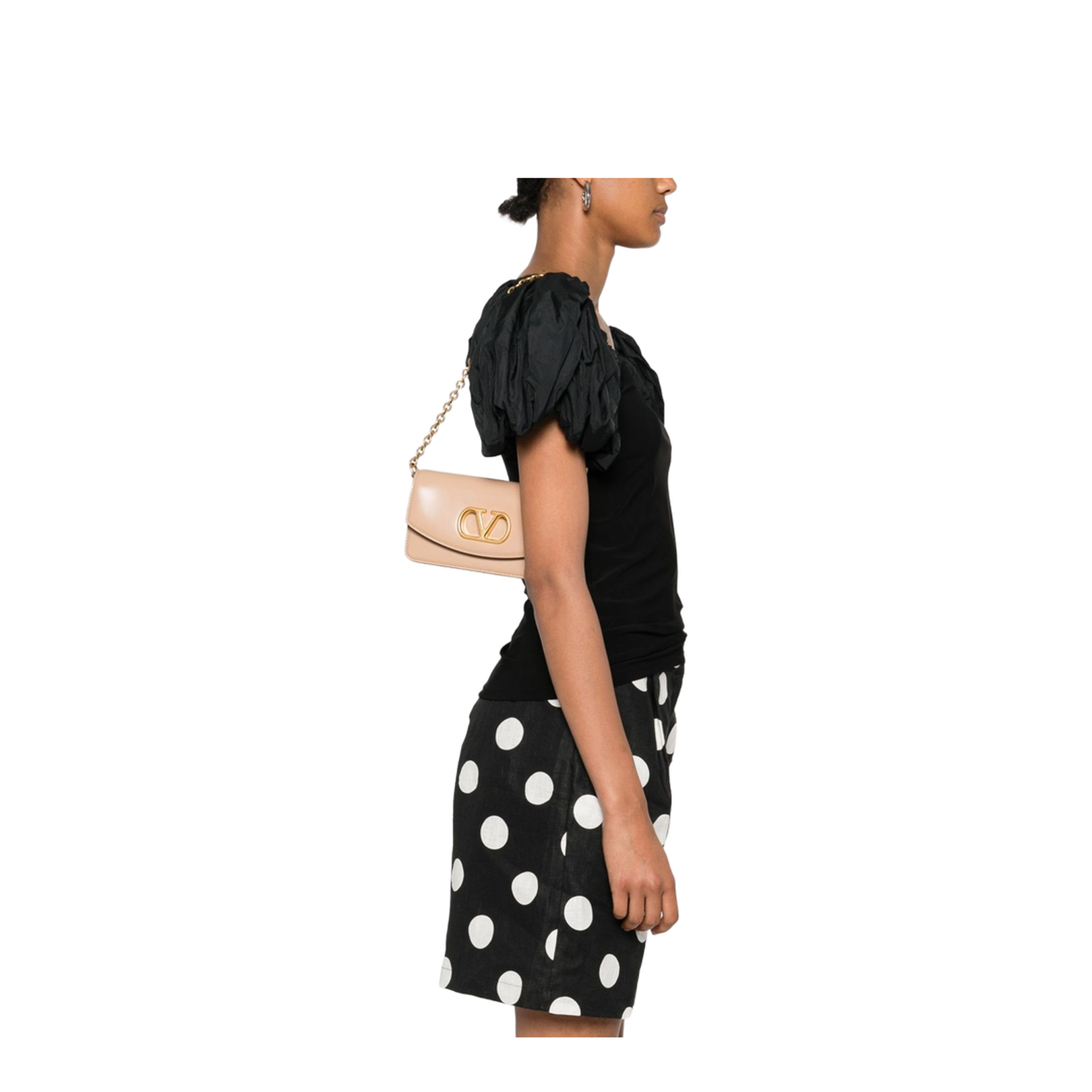 VLogo Signature Small Leather Clutch - Image 2