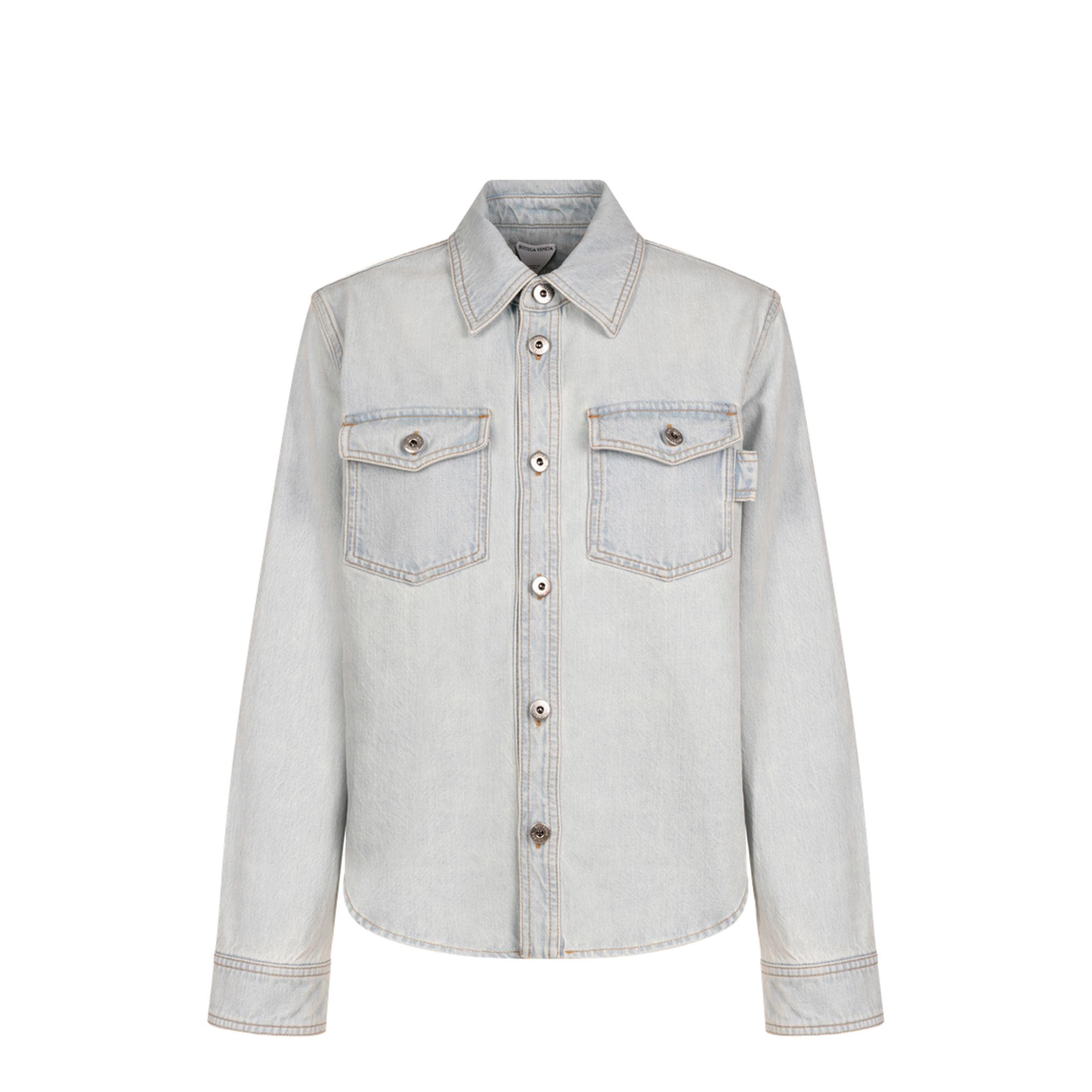 Extra Bleached Dirty Denim Shirt - Image 1