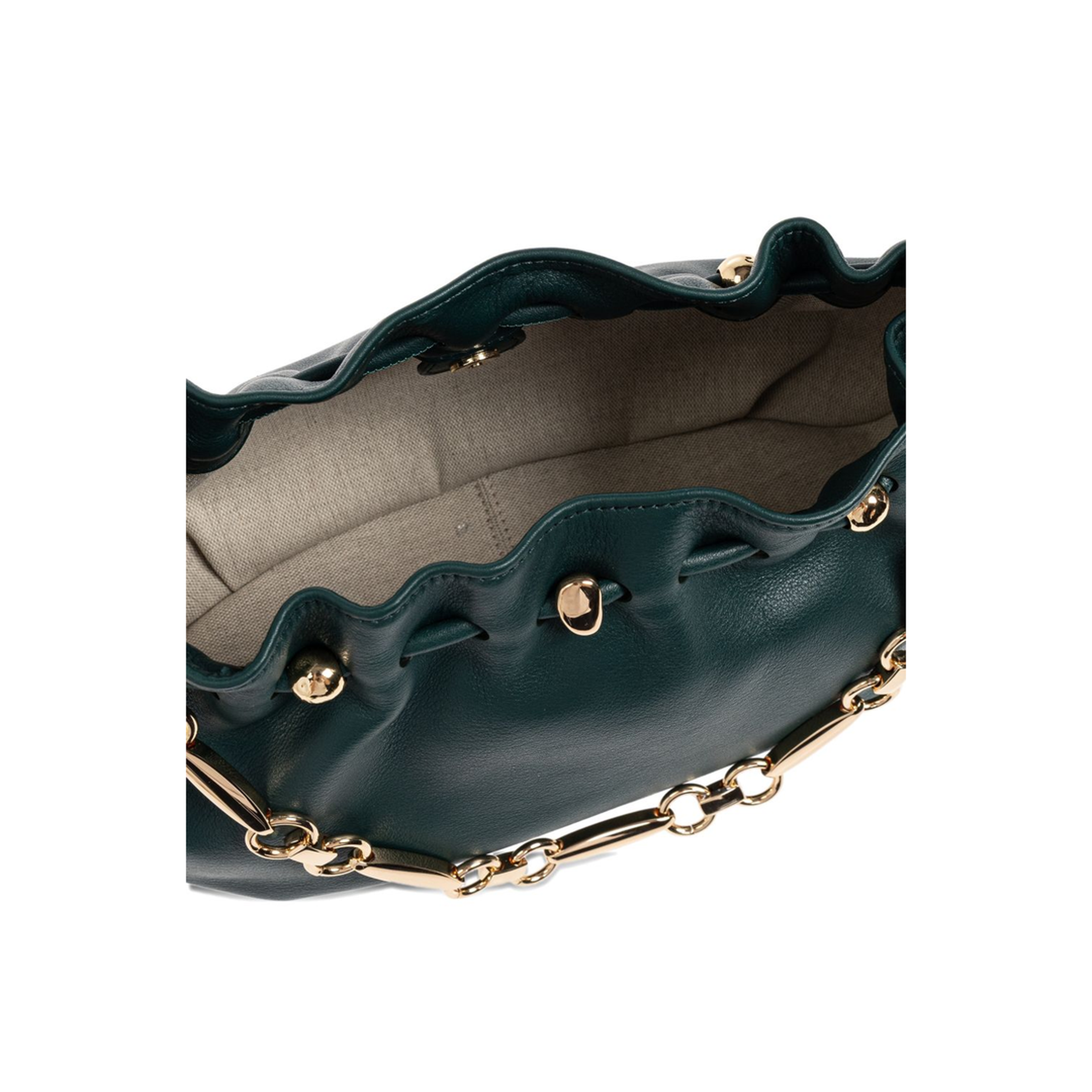 Halcyon Calfskin Clutch - Emerald - Image 6