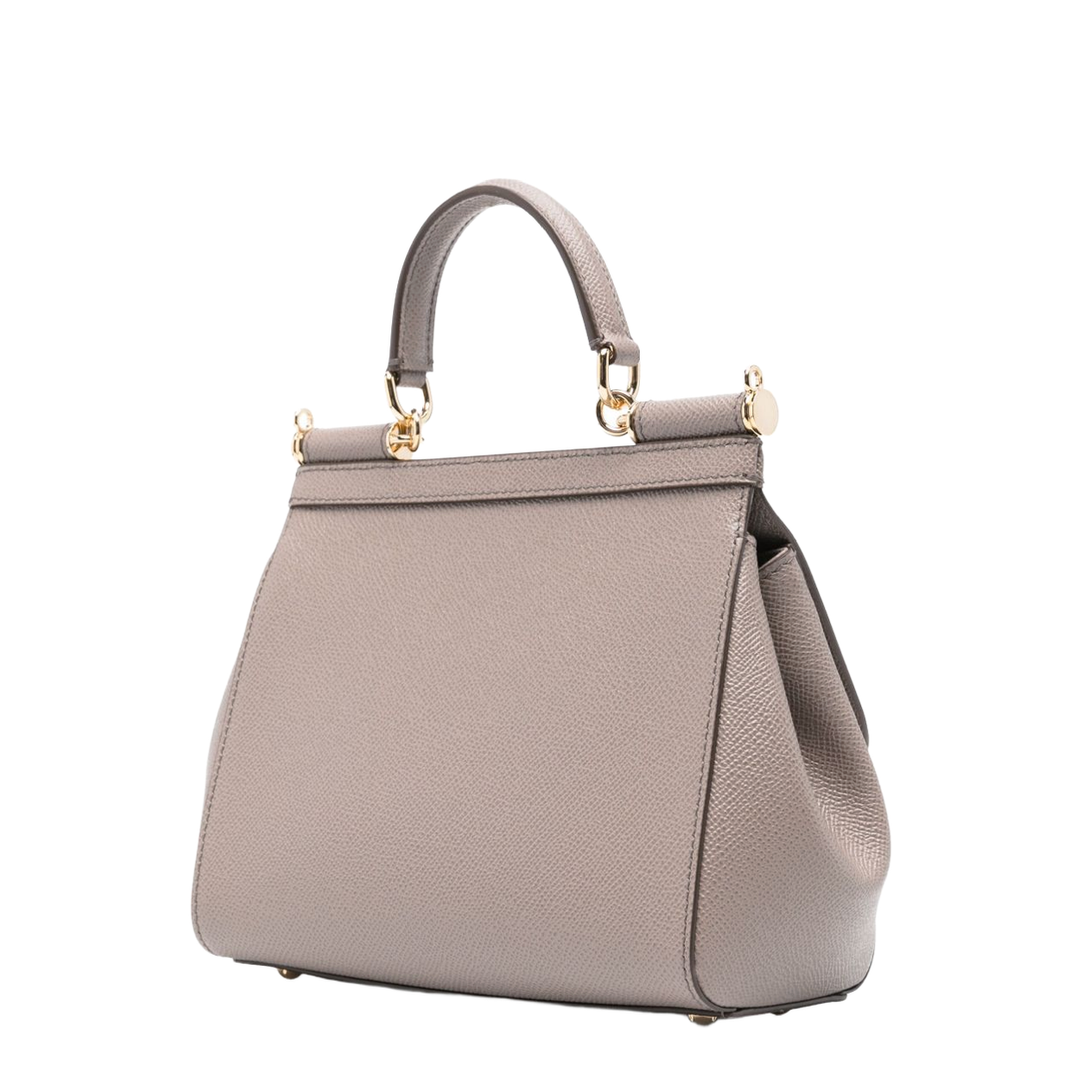 Sicily Medium Calfskin Handbag - Fango - Image 3