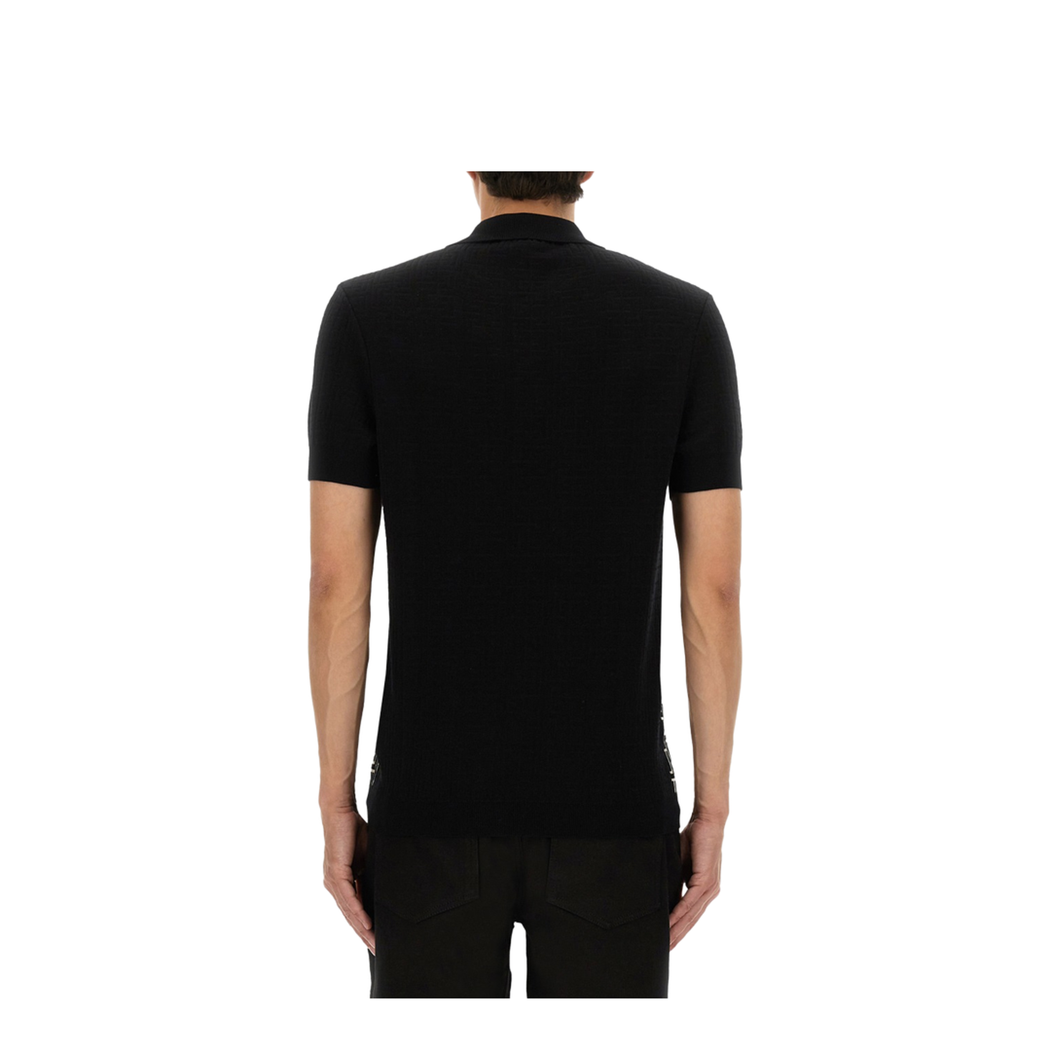Monogram Polo Shirt Black - Image 3